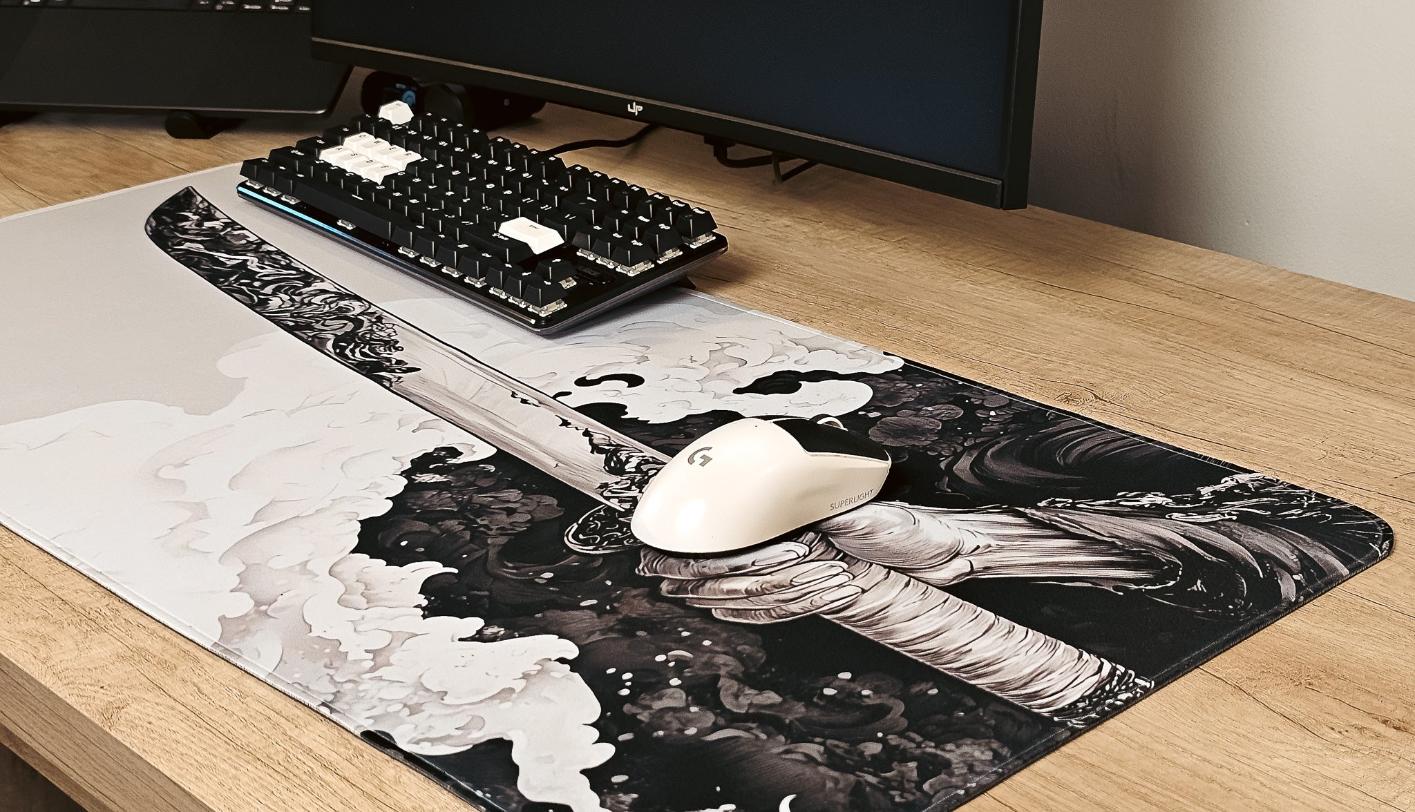 Mousepad Samurai con katana 90x40 Classic | MGM-EDITOR