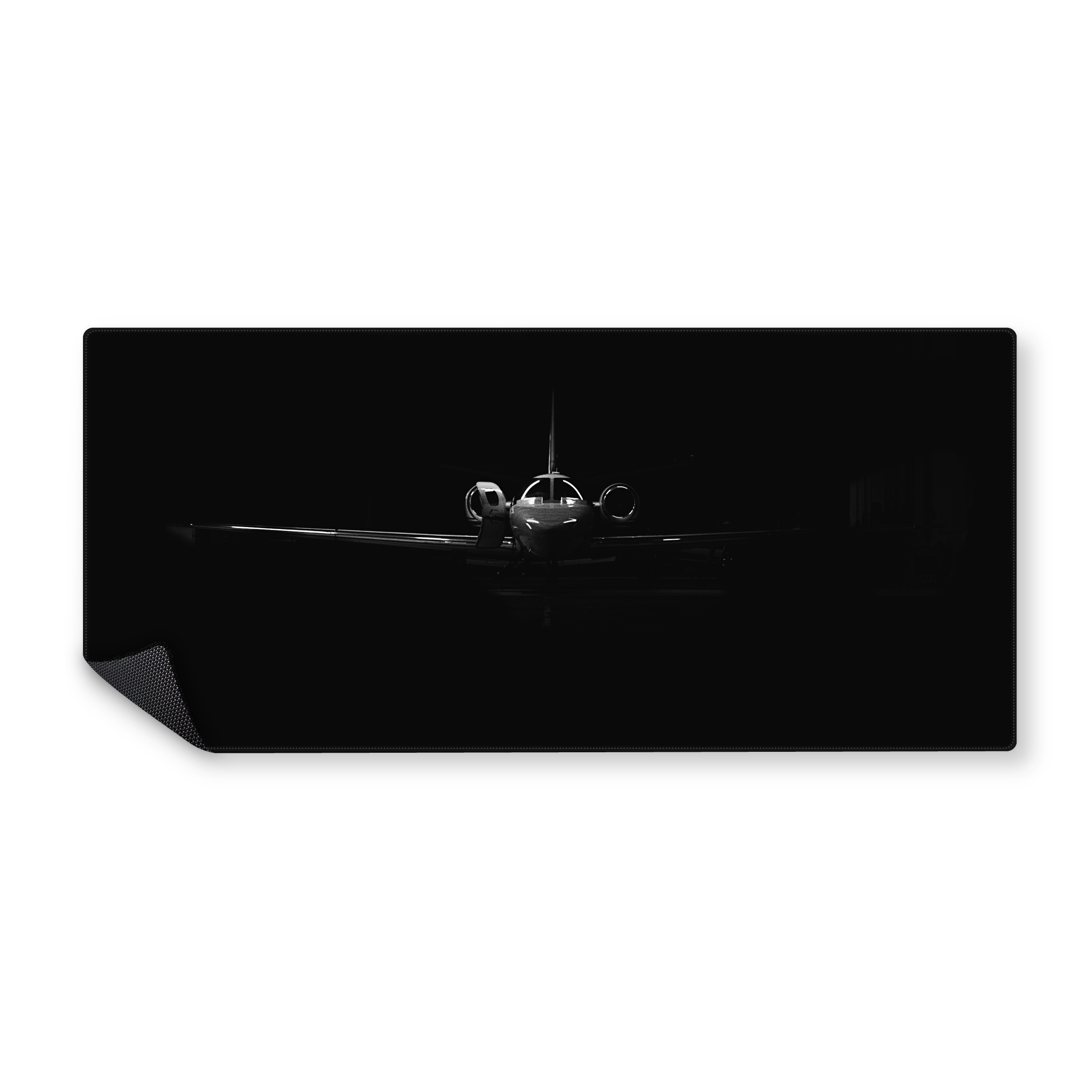 Mousepad Avion Blanco y negro 90x40 Classic | PERSONALIZADO