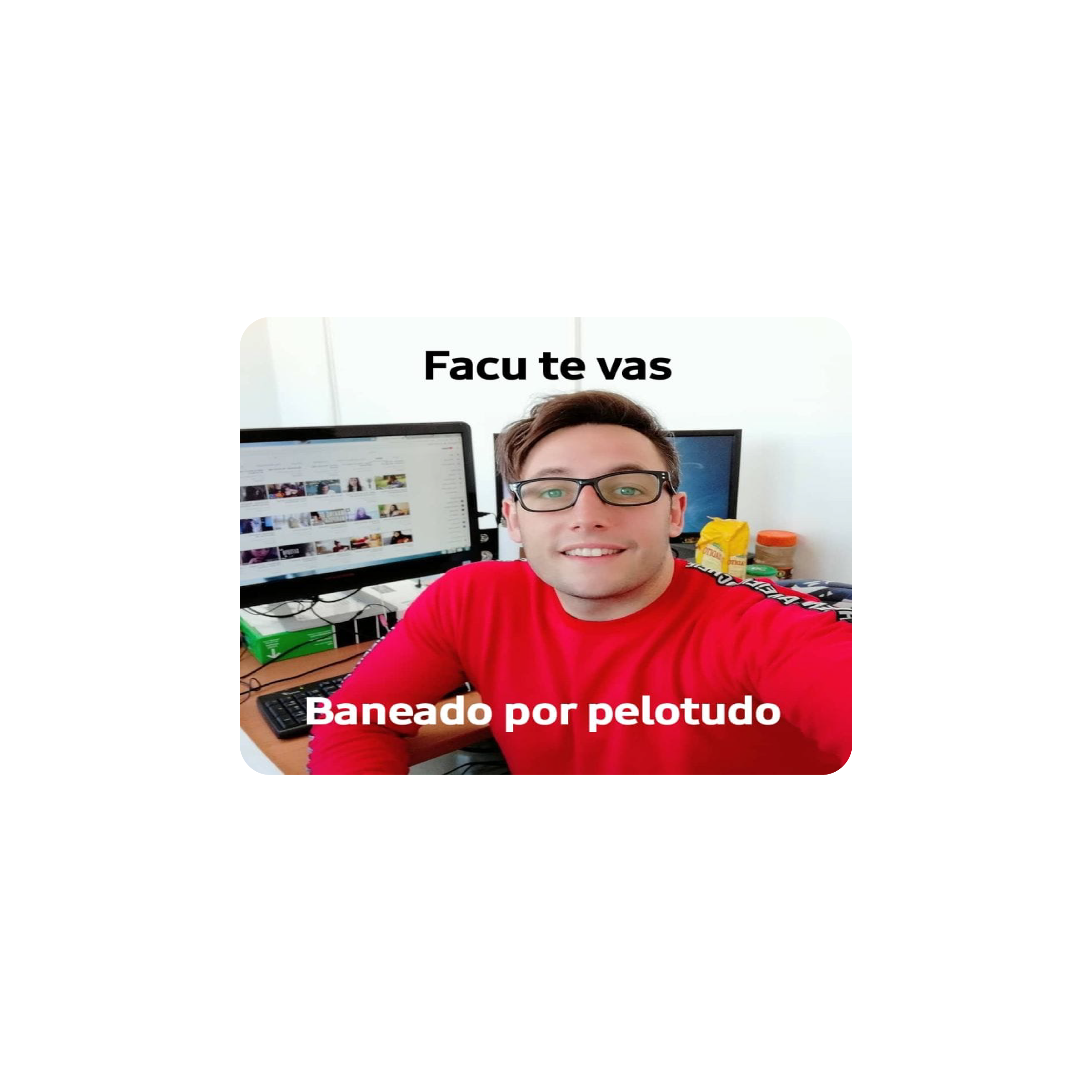 Mousepad Baneado por pelotudo 40x30 Classic | PERSONALIZADO