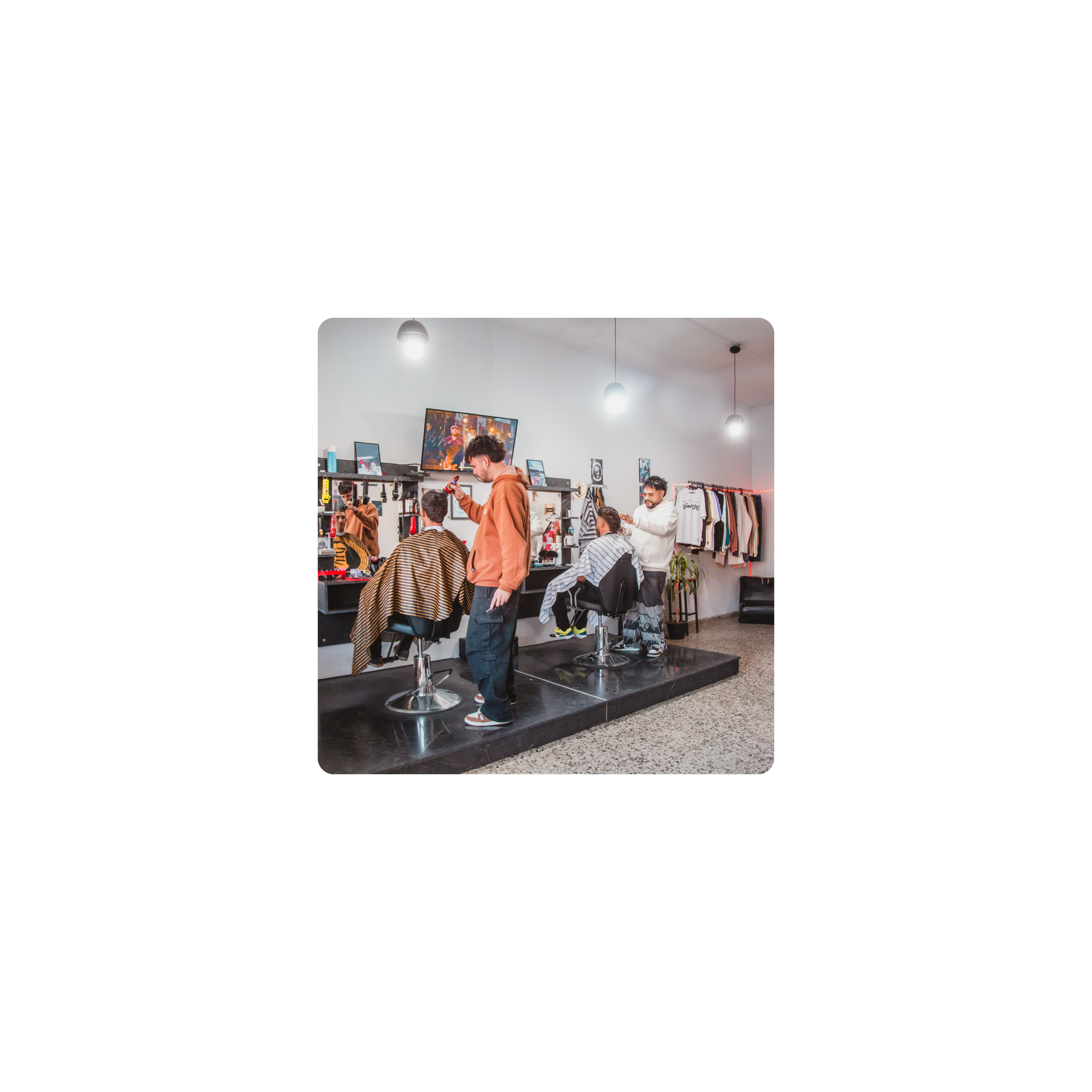 Mousepad Barbería OREI 3 25x25 Classic | PERSONALIZADO