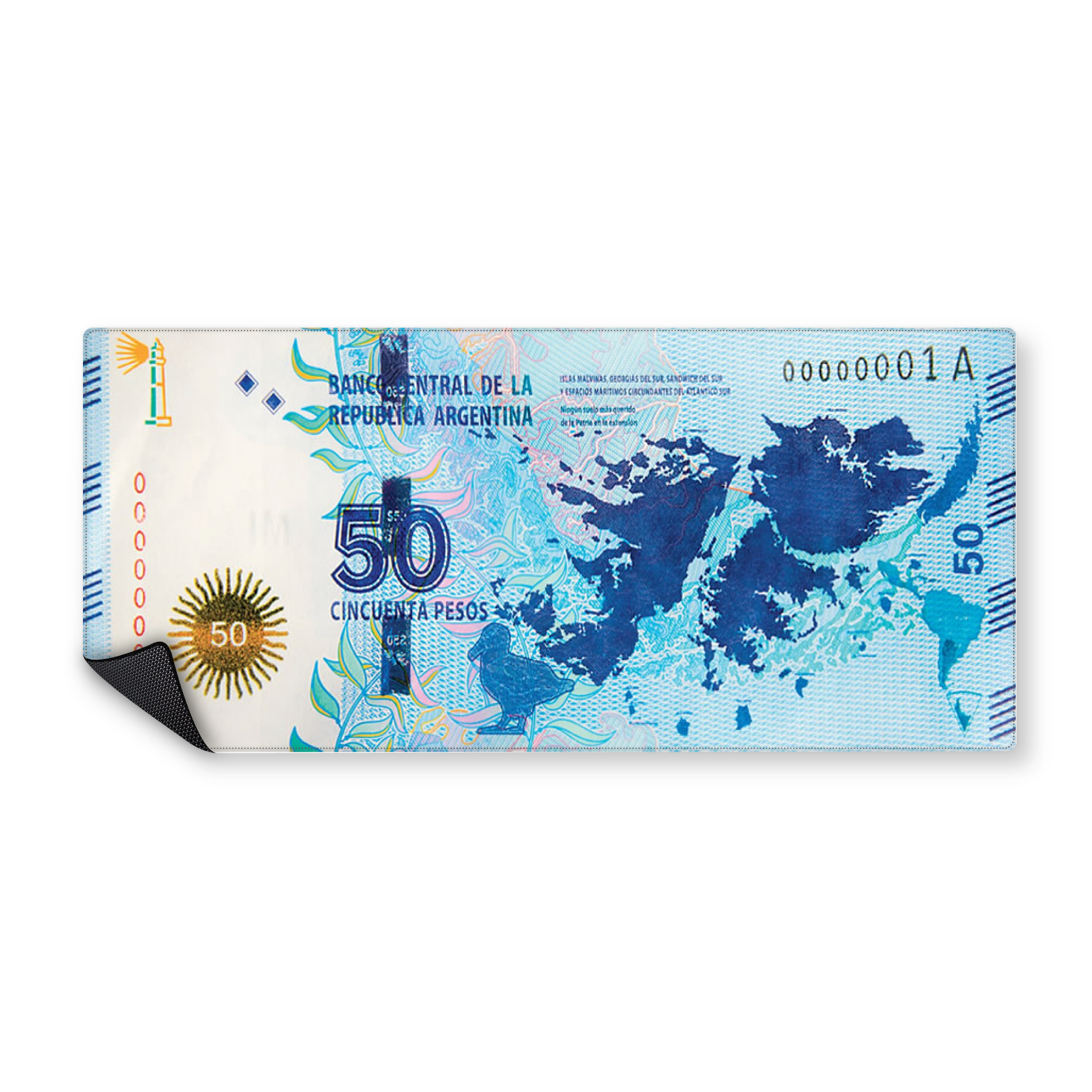 Mousepad Billete de 50 90x40 Classic | PERSONALIZADO