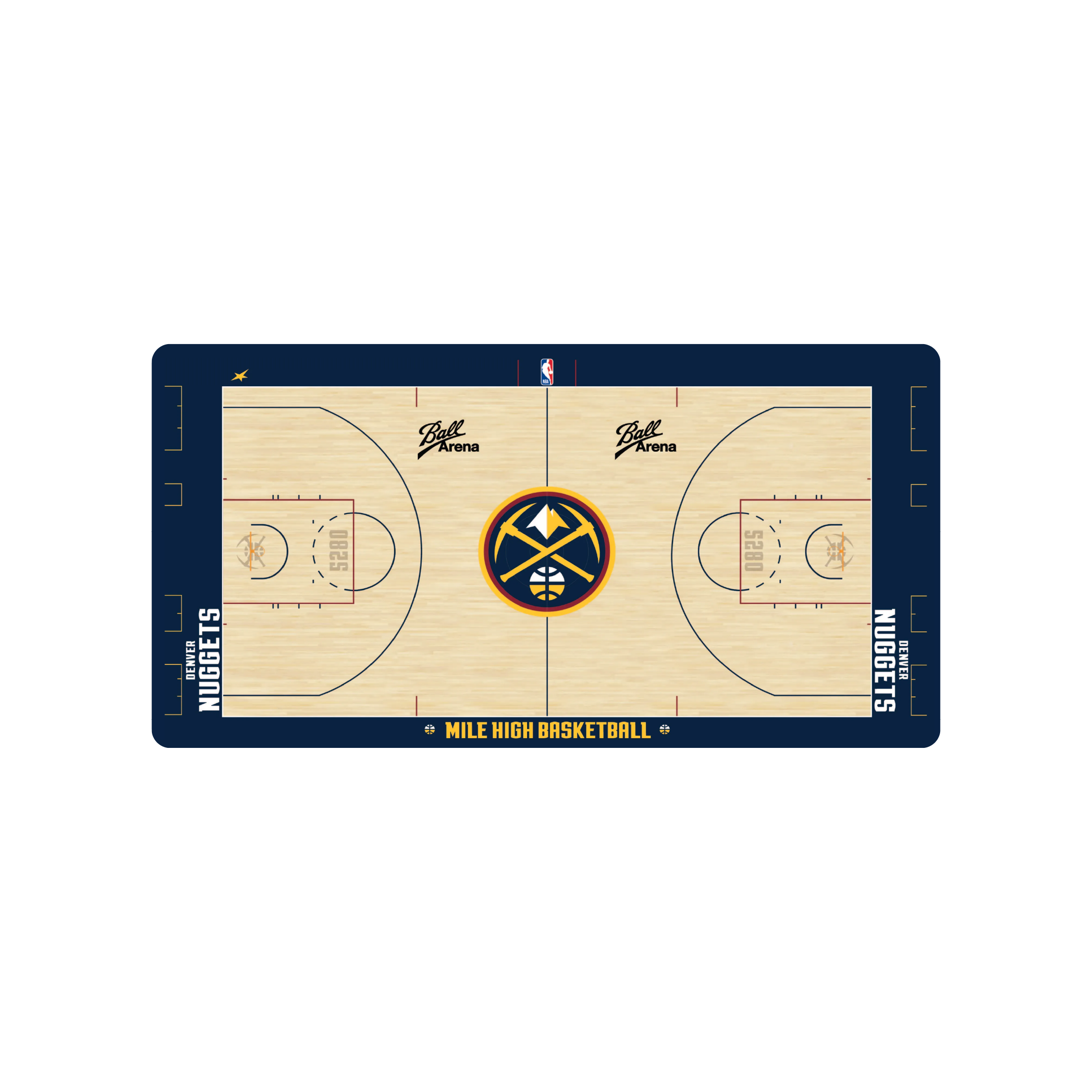 Mousepad Cancha Denver Nuggets 80x40 | MGMGAMERS