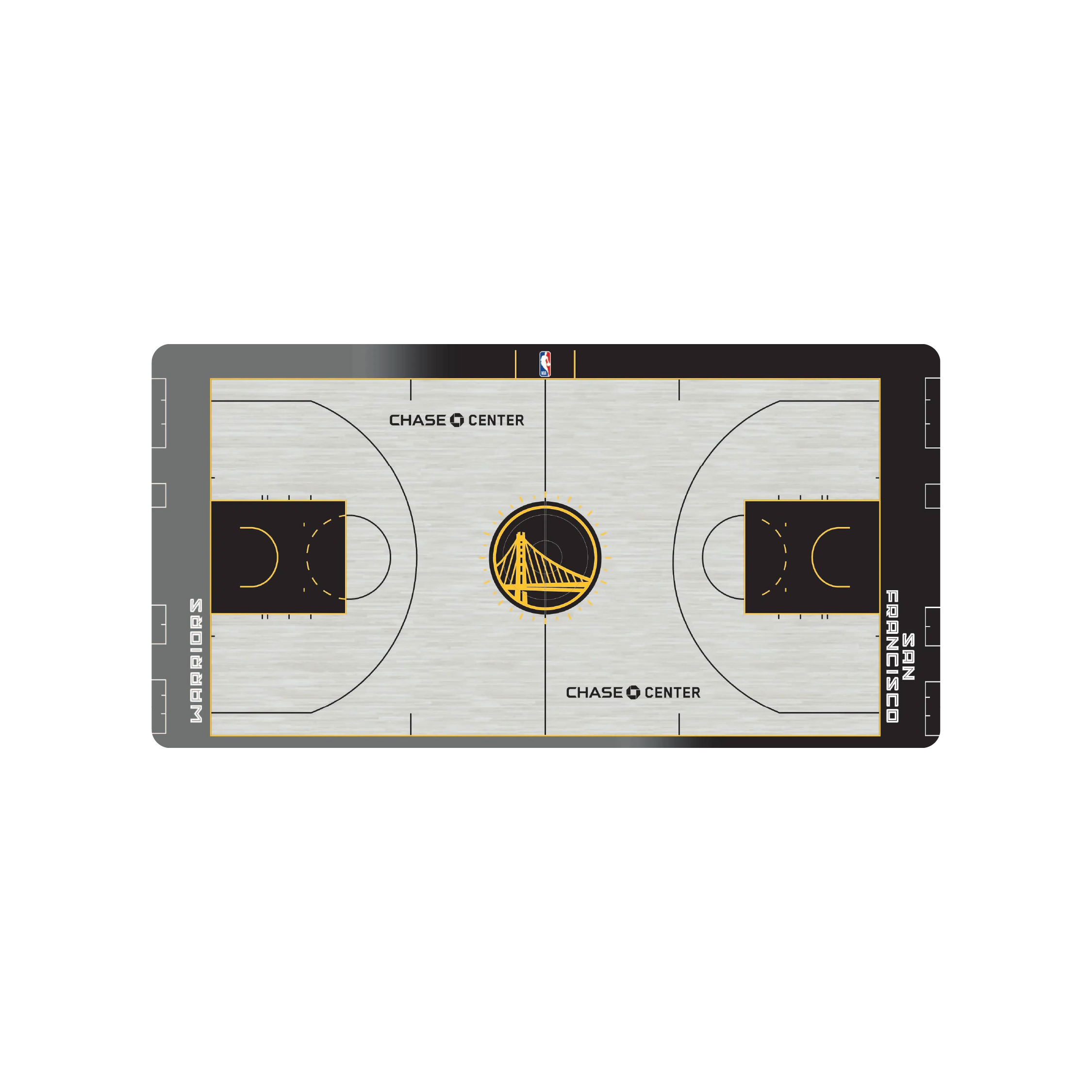 Mousepad Cancha Golden State Warriors 80x40 | MGMGAMERS