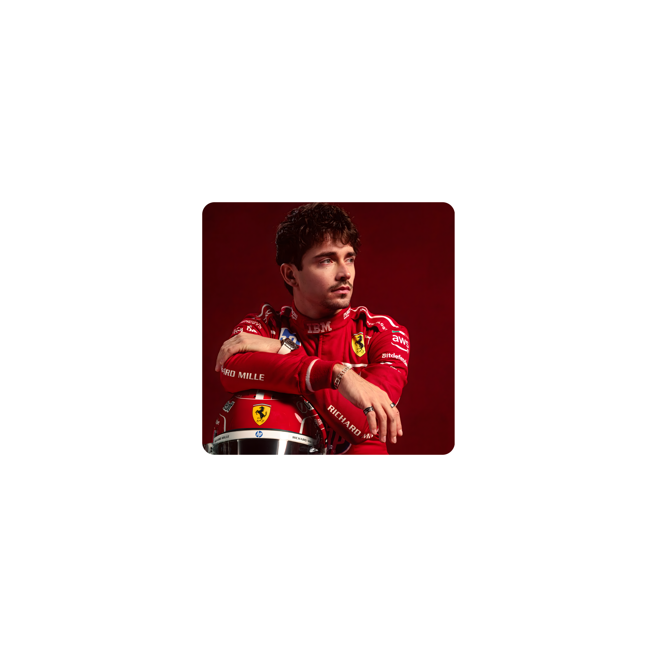 Mousepad Charles Leclerc 25x25 Classic | PERSONALIZADO