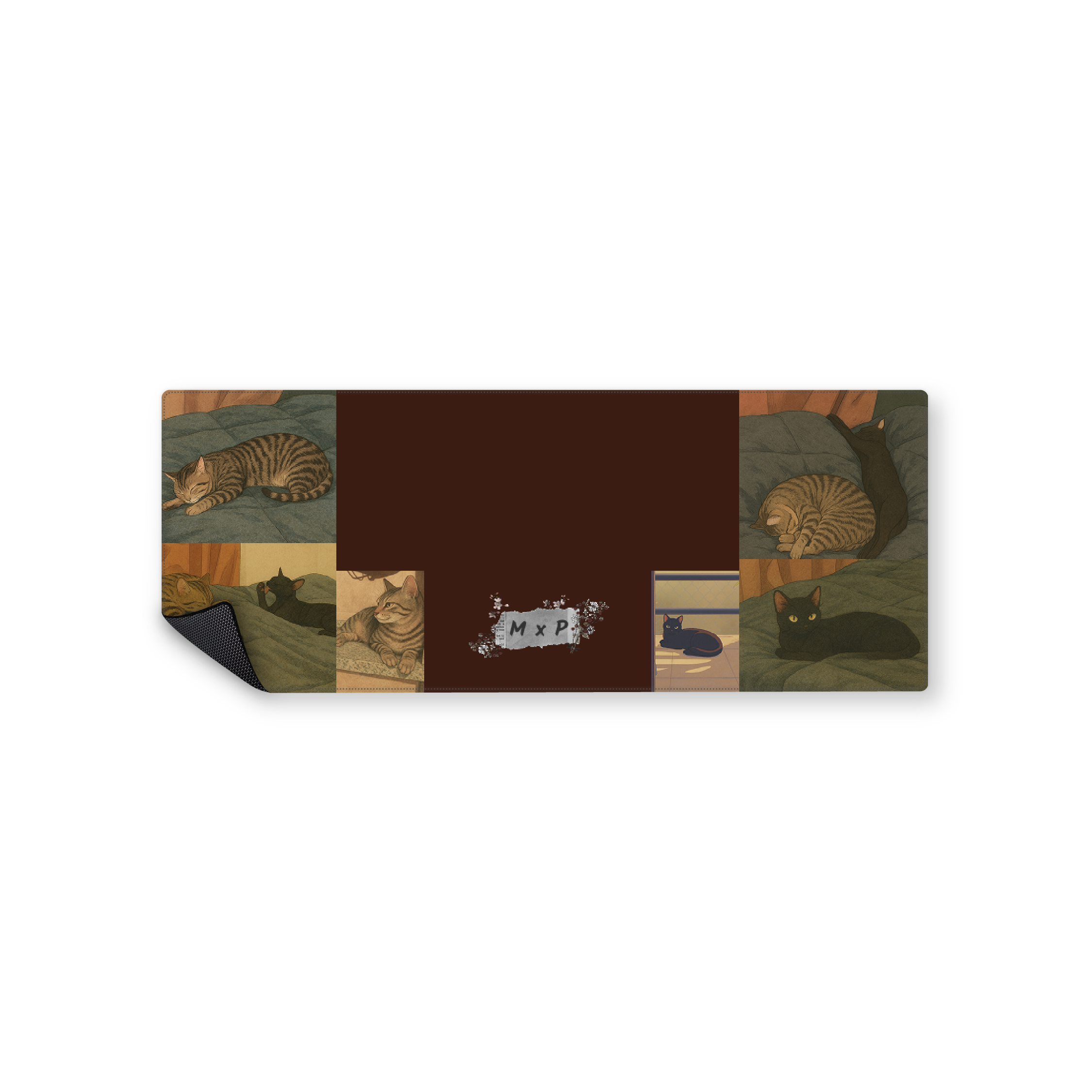 Mousepad Collage de gatos 82x32 Classic | PERSONALIZADO