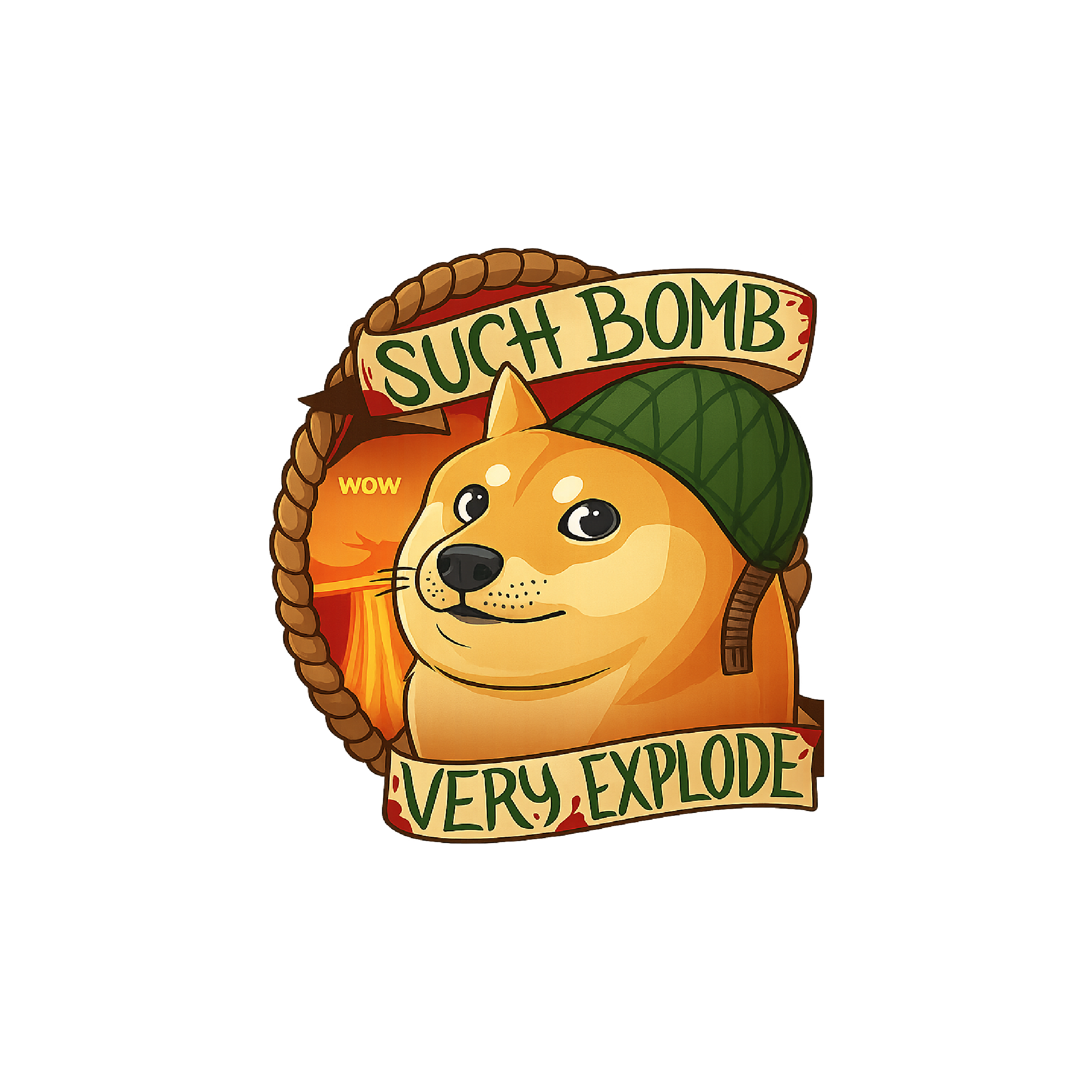 Doge Cs Stickers 25x25 | MgM FORMS