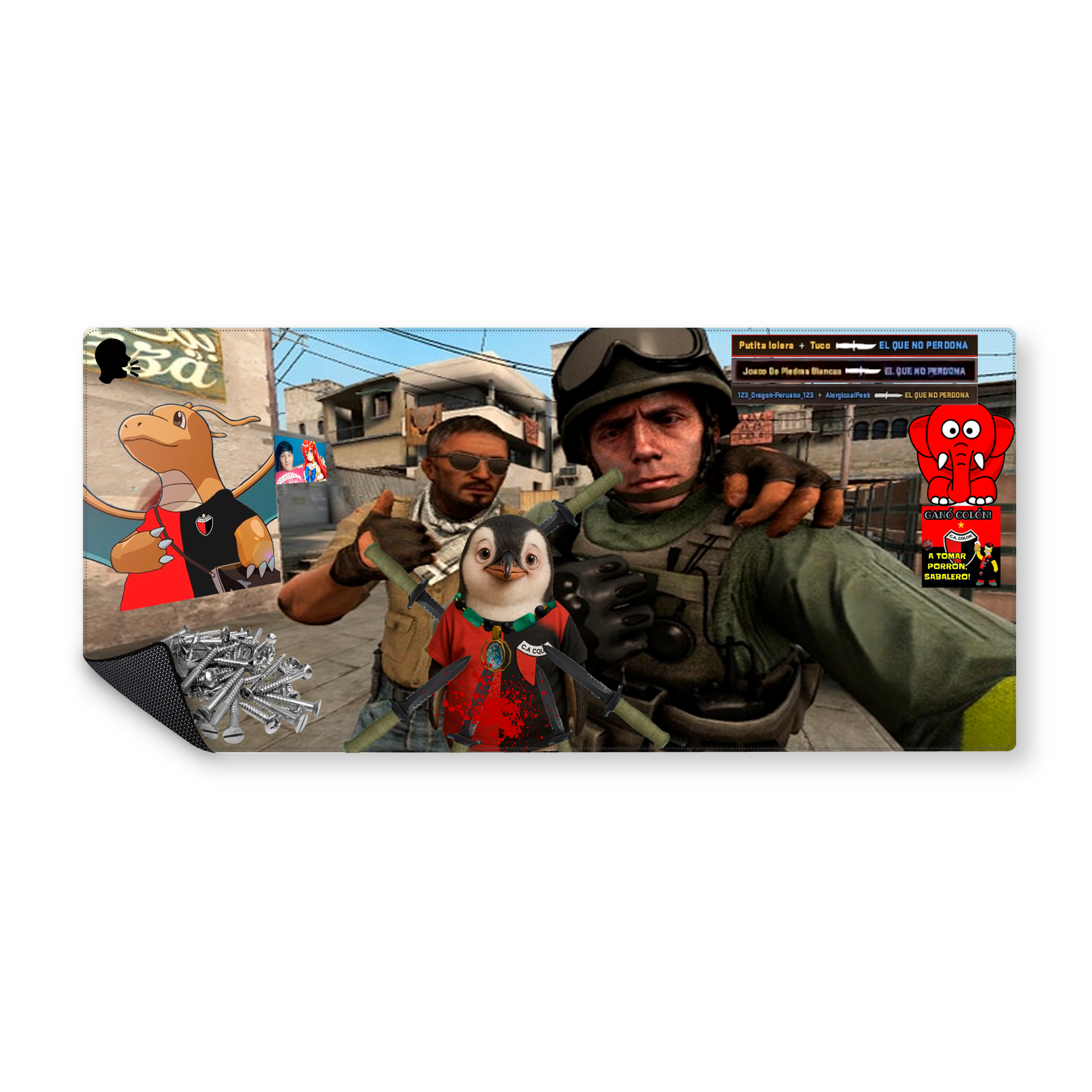 Mousepad DRAGONITE SABALERO PAUPIE 90x40 Classic | PERSONALIZADO