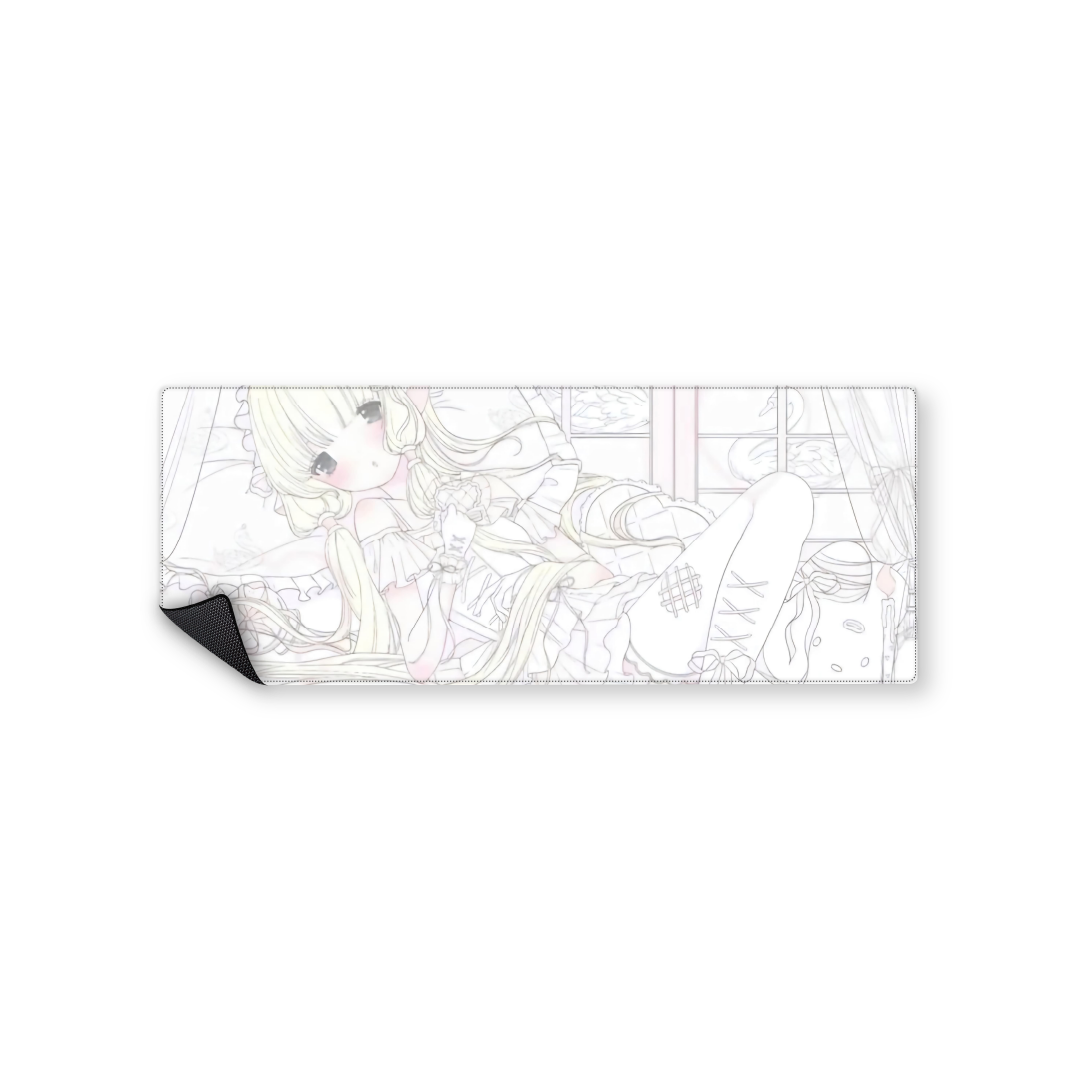 Mousepad Diseño chica estilo frutillita 82x32 Classic | PERSONALIZADO