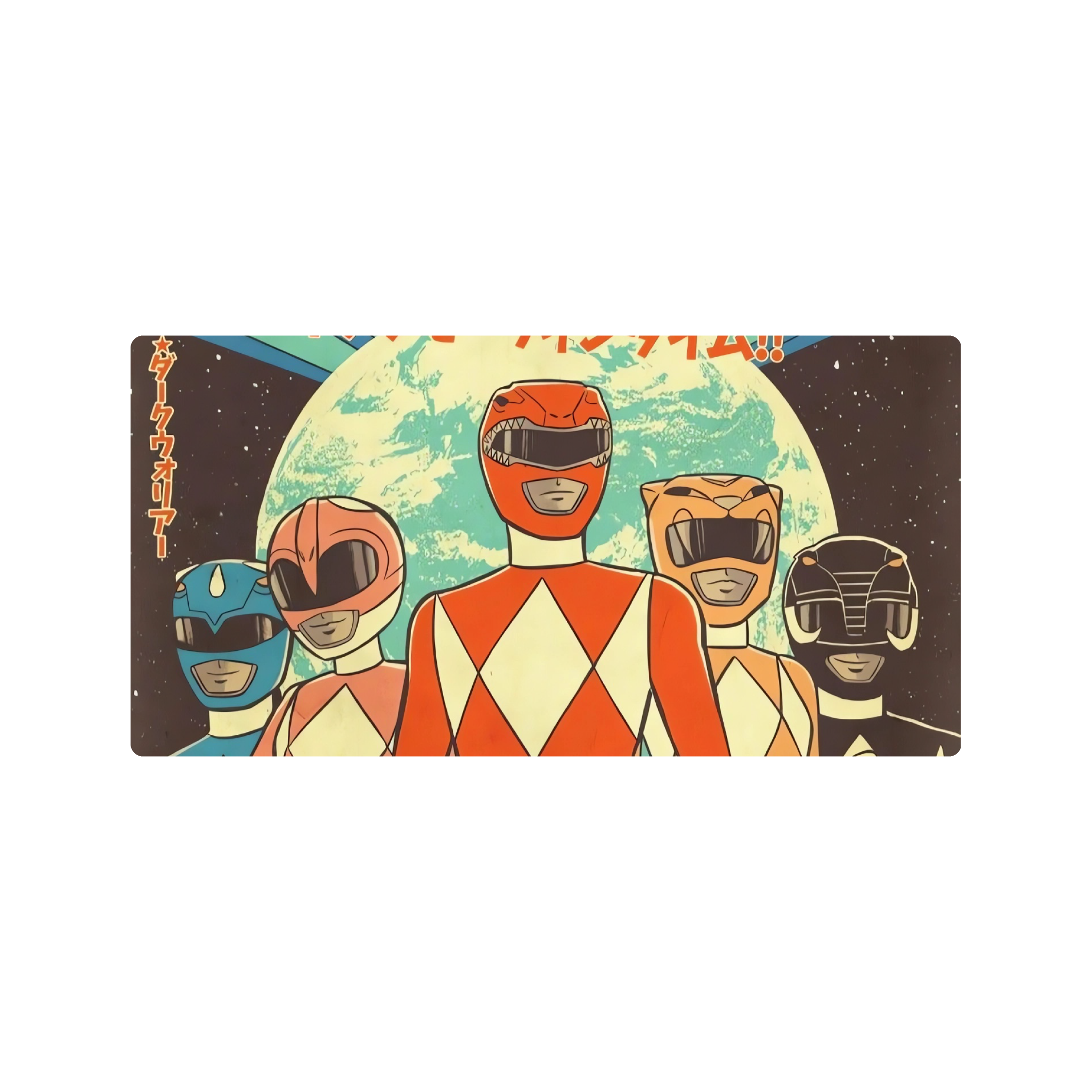 Mousepad Diseño de Power Rangers Clasicos 60x30 Classic | PERSONALIZADO