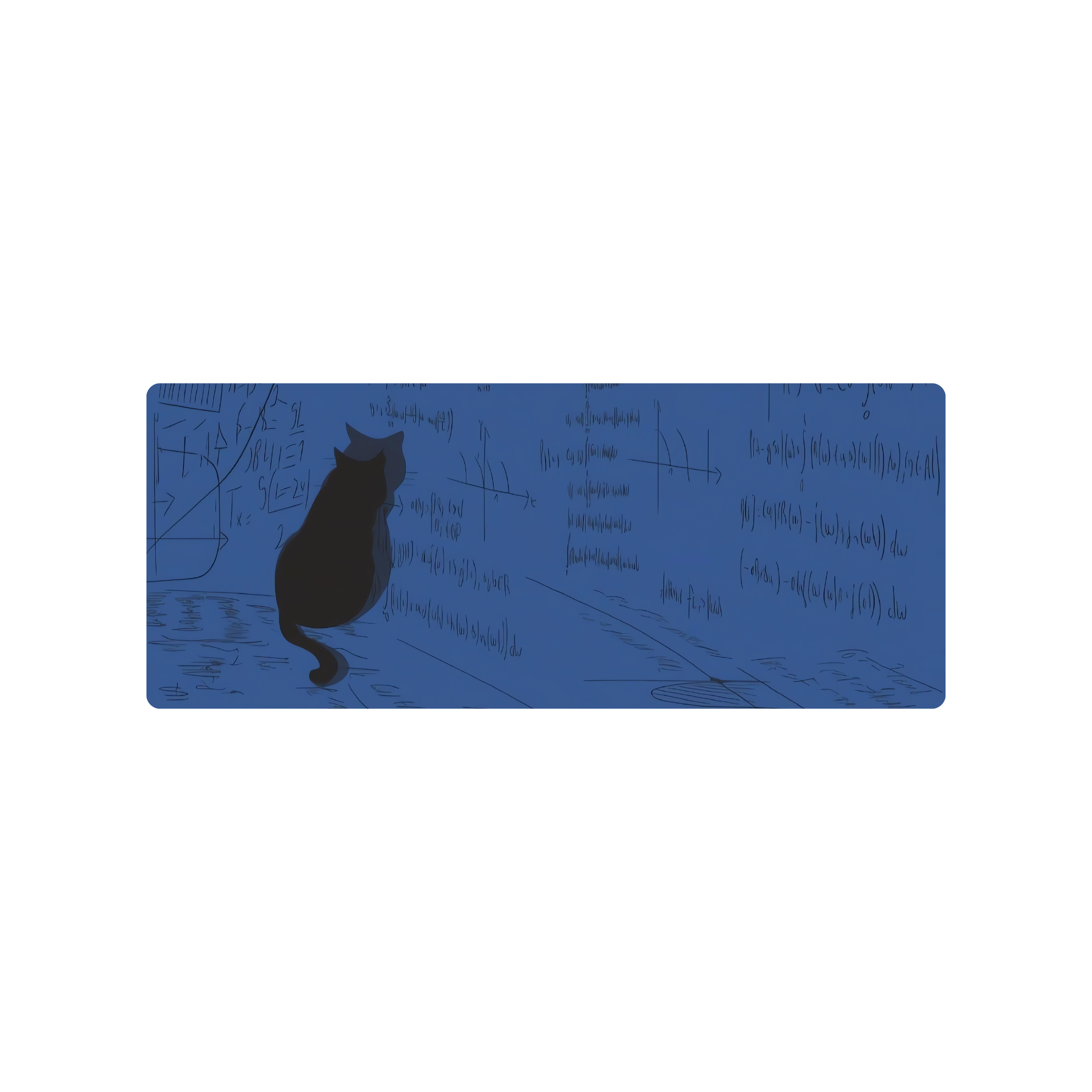 Mousepad El gato de la caja 80x32 PRO | PERSONALIZADO