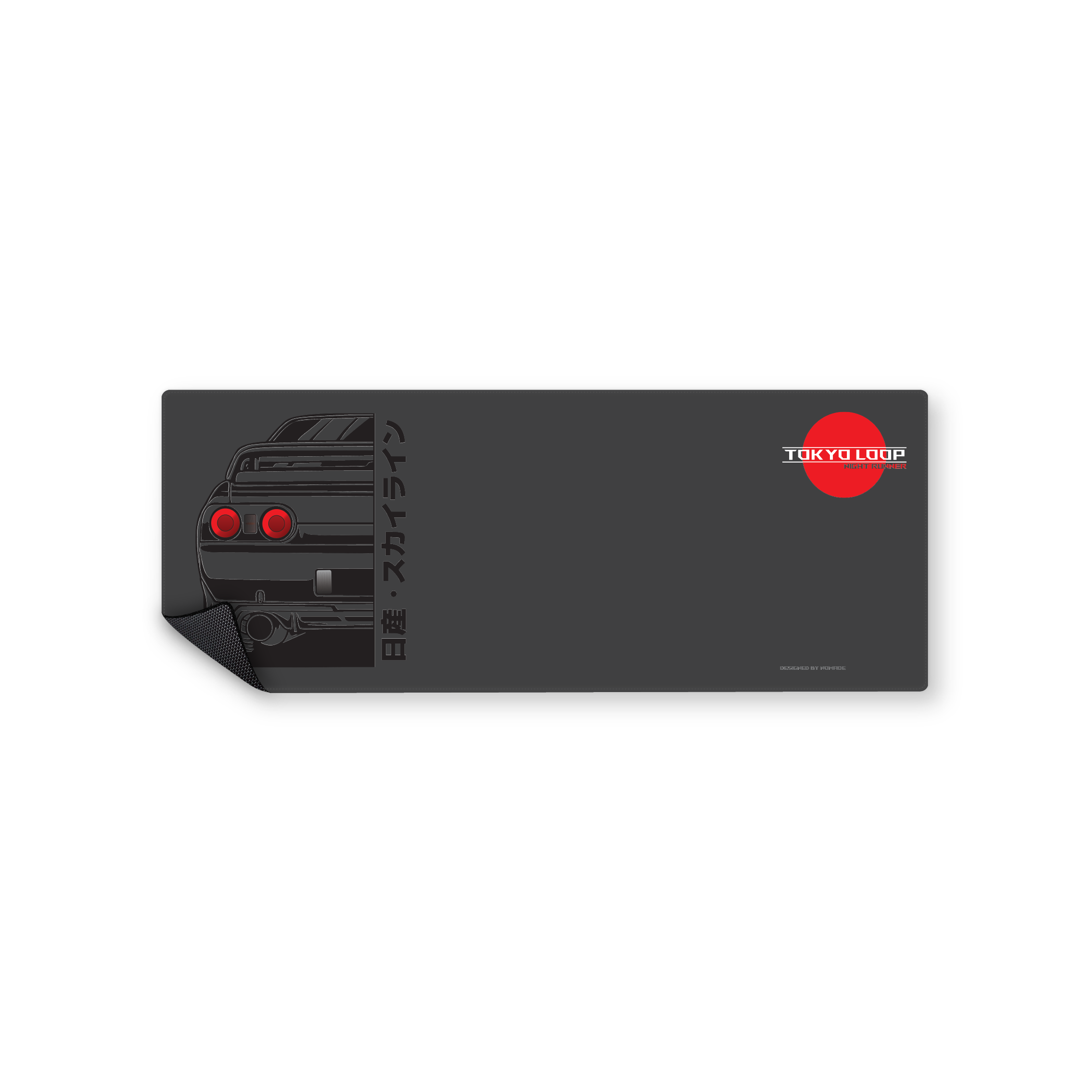Mousepad GTR R32 NEGRO NOMADE 82x32 Classic | PERSONALIZADO