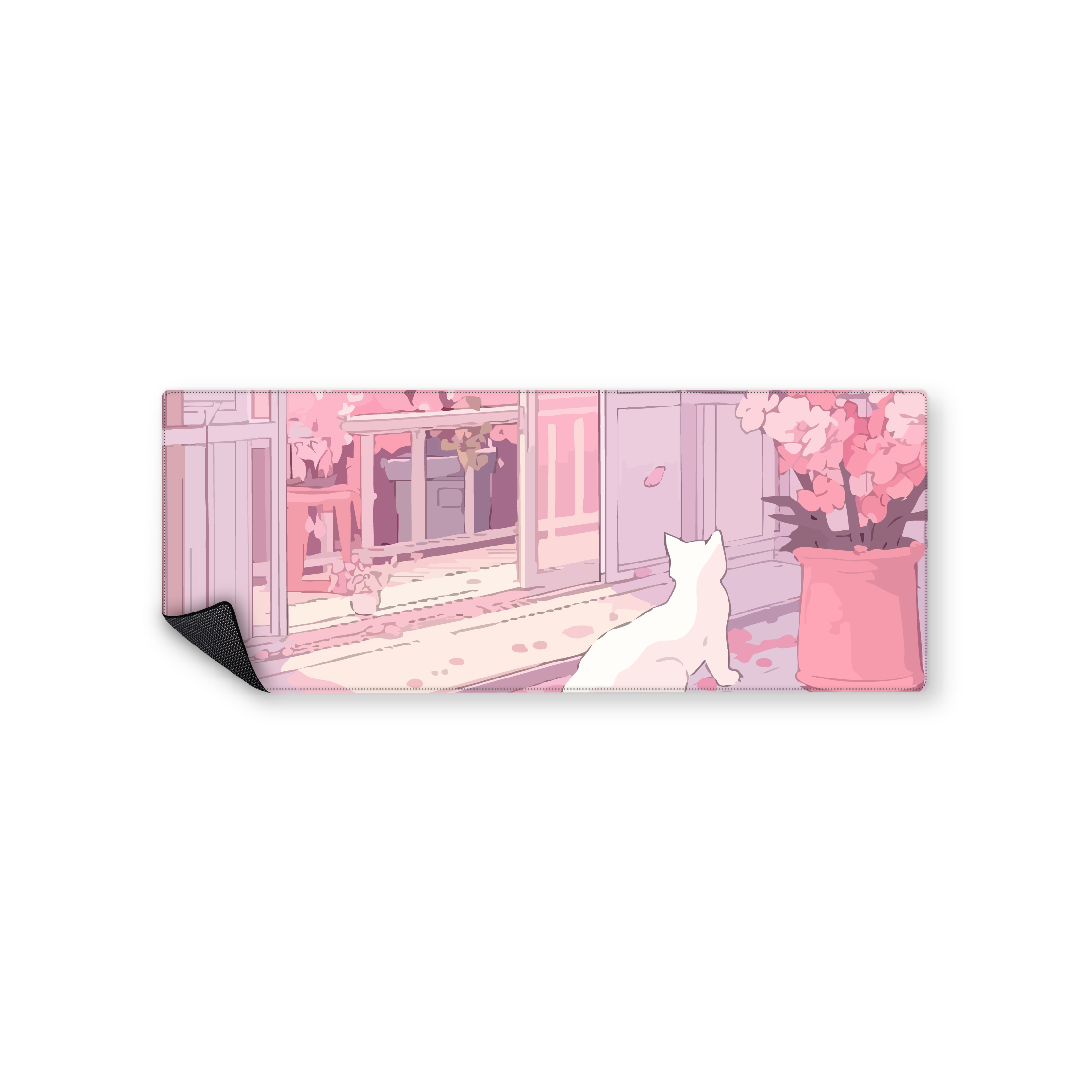 Mousepad Gatito rosa 82x32 Classic | PERSONALIZADO
