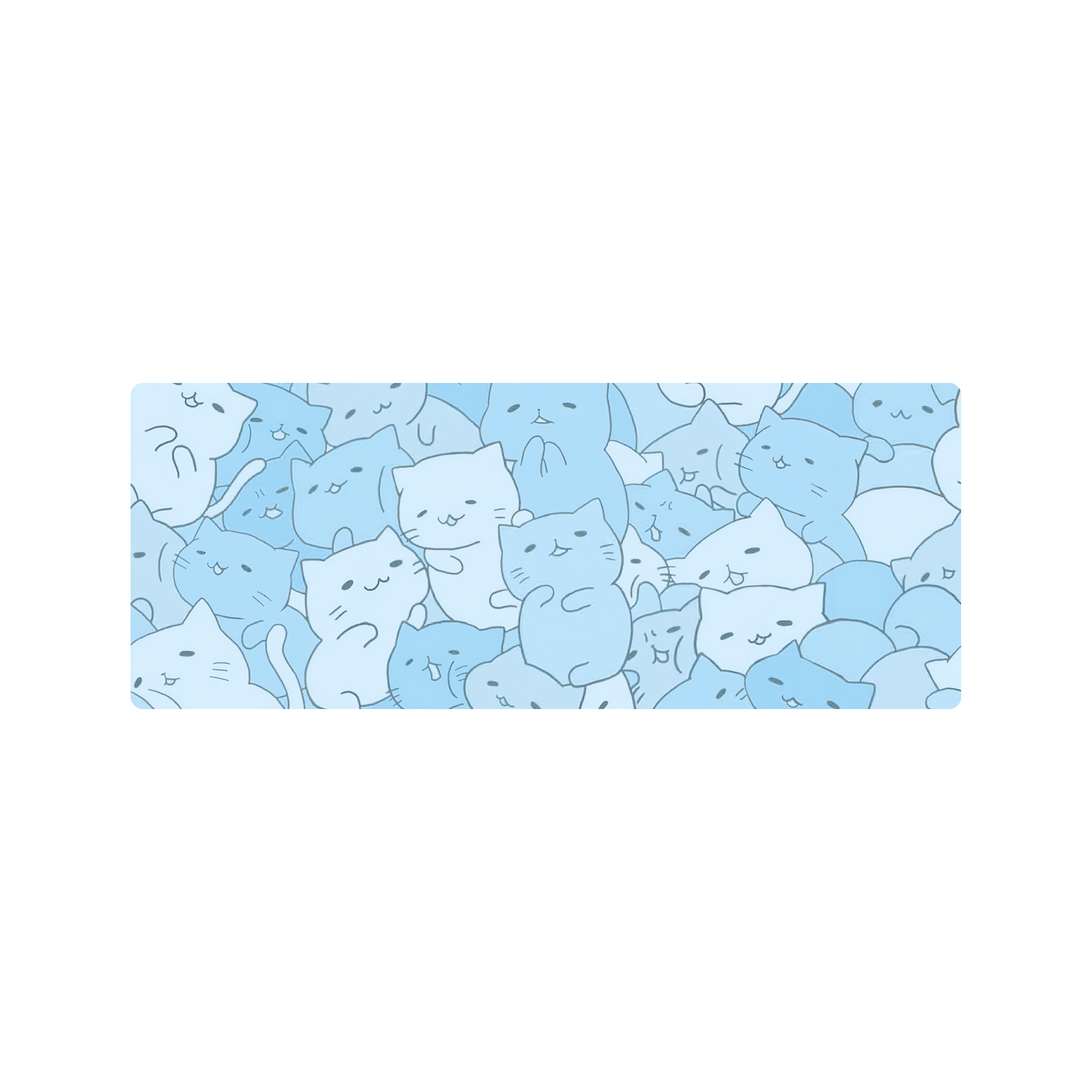 Mousepad Gatitos celestes 78x30 Classic | PERSONALIZADO
