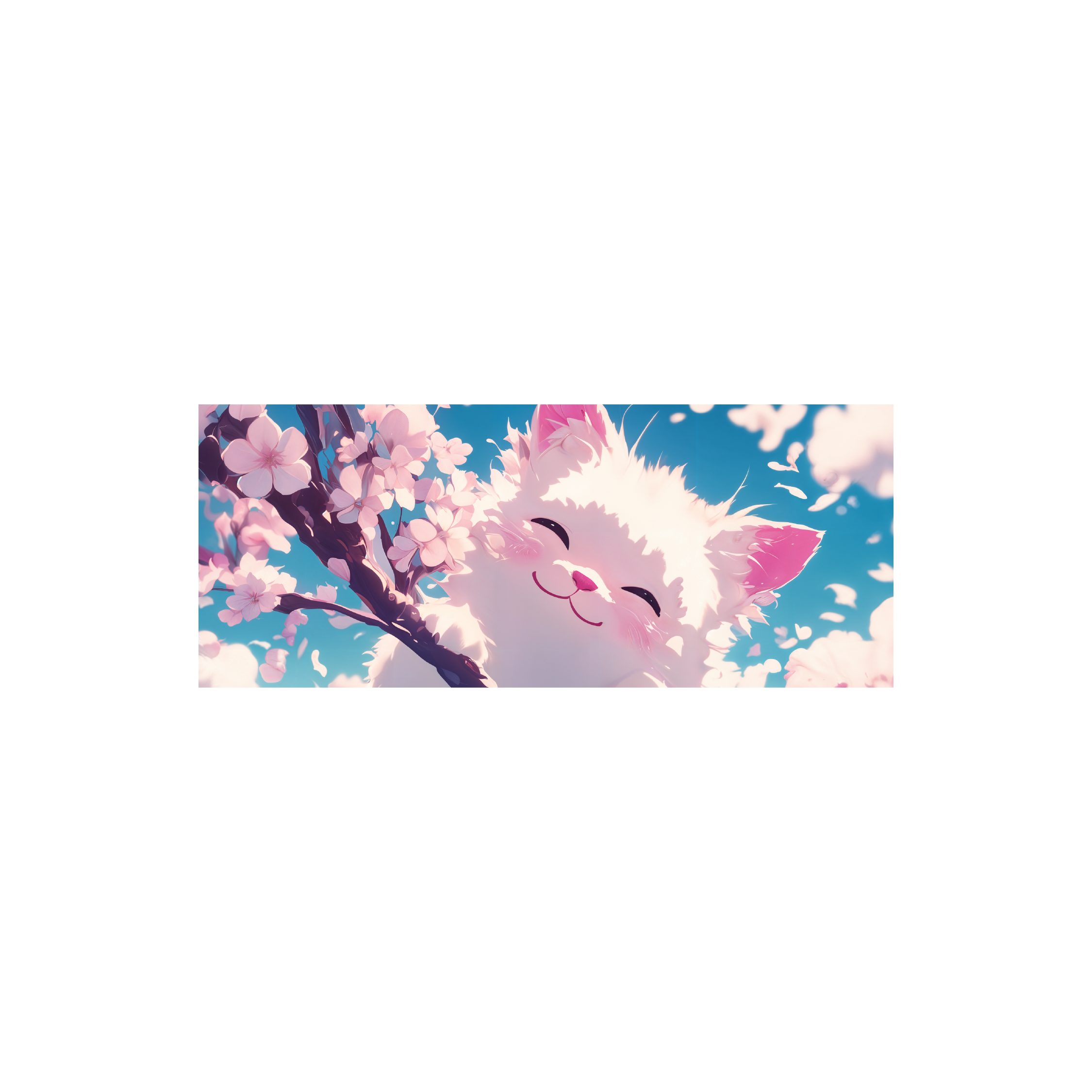 Mousepad Gato Sakura 80x32 Classic | PERSONALIZADO
