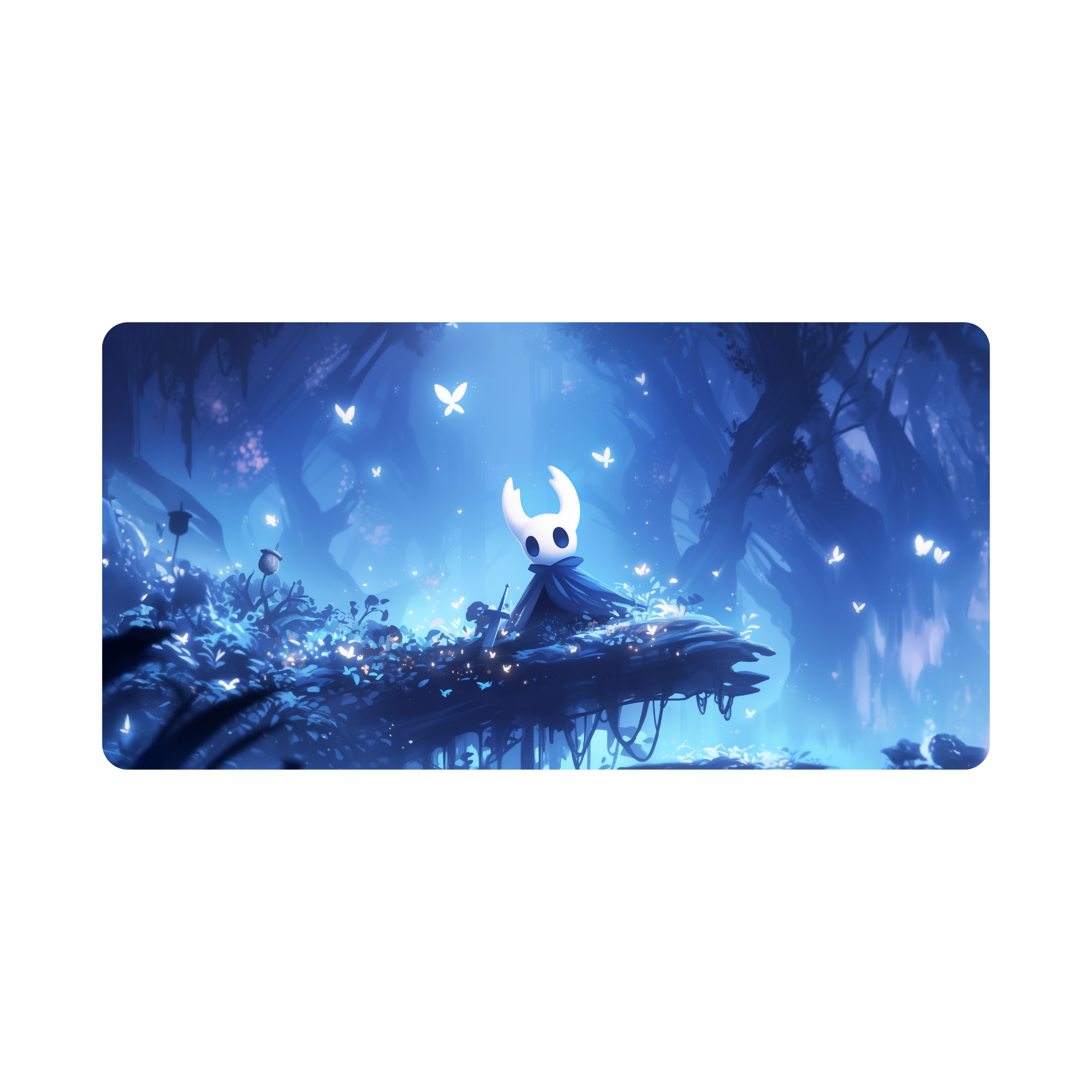 Mousepad Hollow Knight Serene Blue Forest 100x50 Classic | PERSONALIZADO