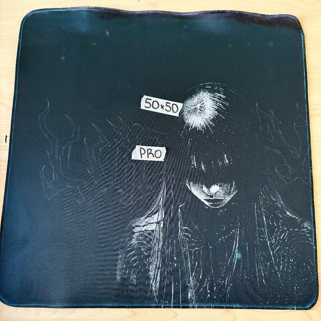 Mousepad Dark girl 50x50 | Serie PRO - OUTLET