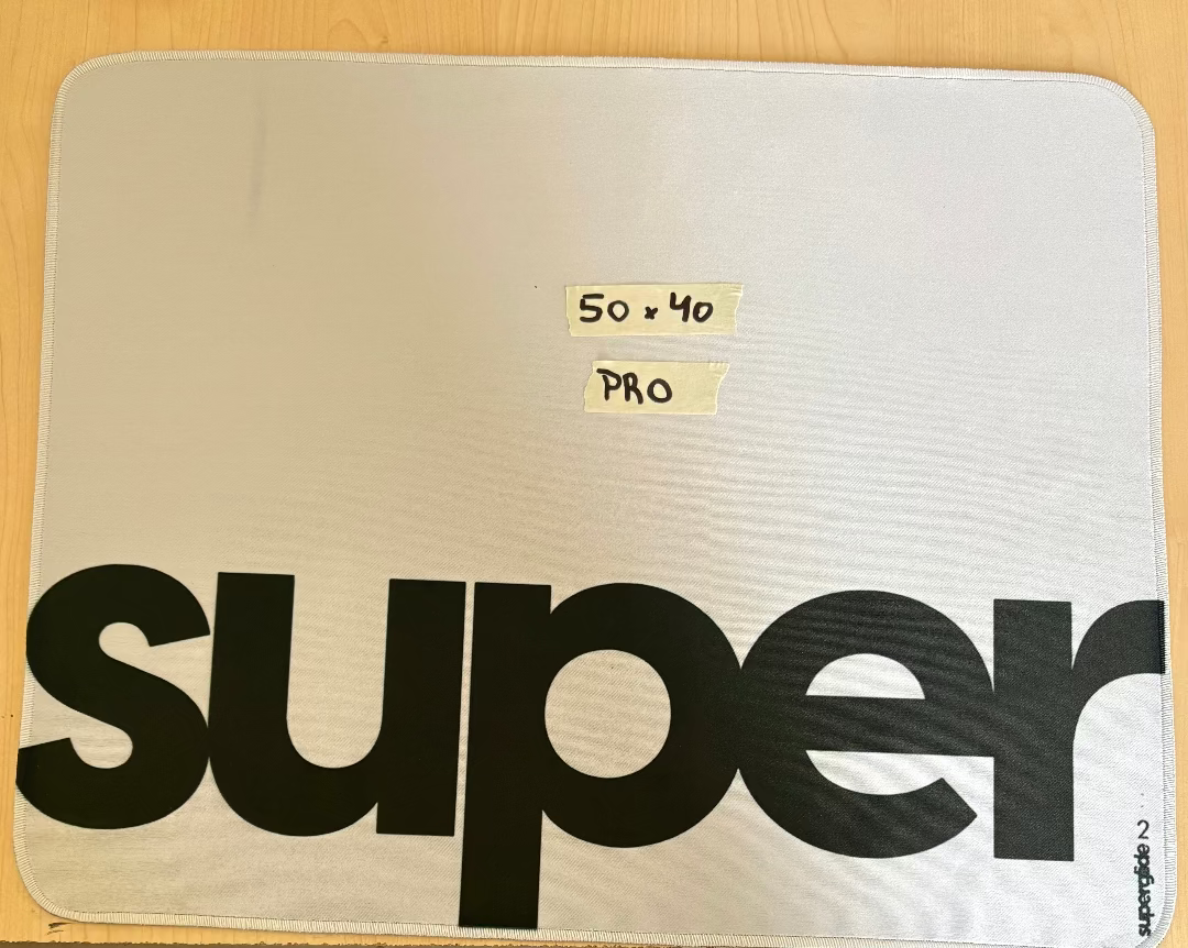 Mousepad Super blanco 50x40 | Serie PRO - OUTLET