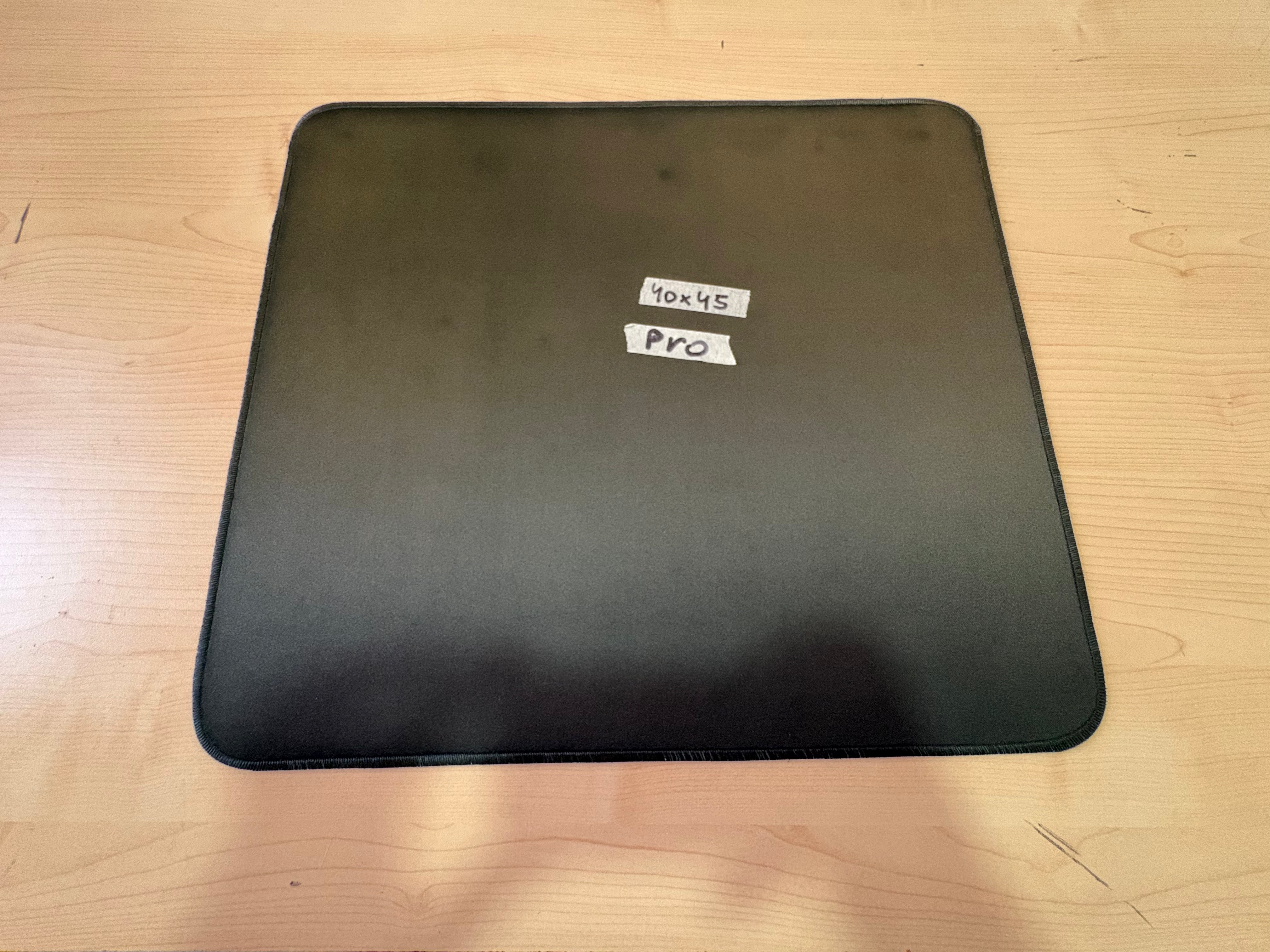 Mousepad Full Black 40x45| PRO - OUTLET
