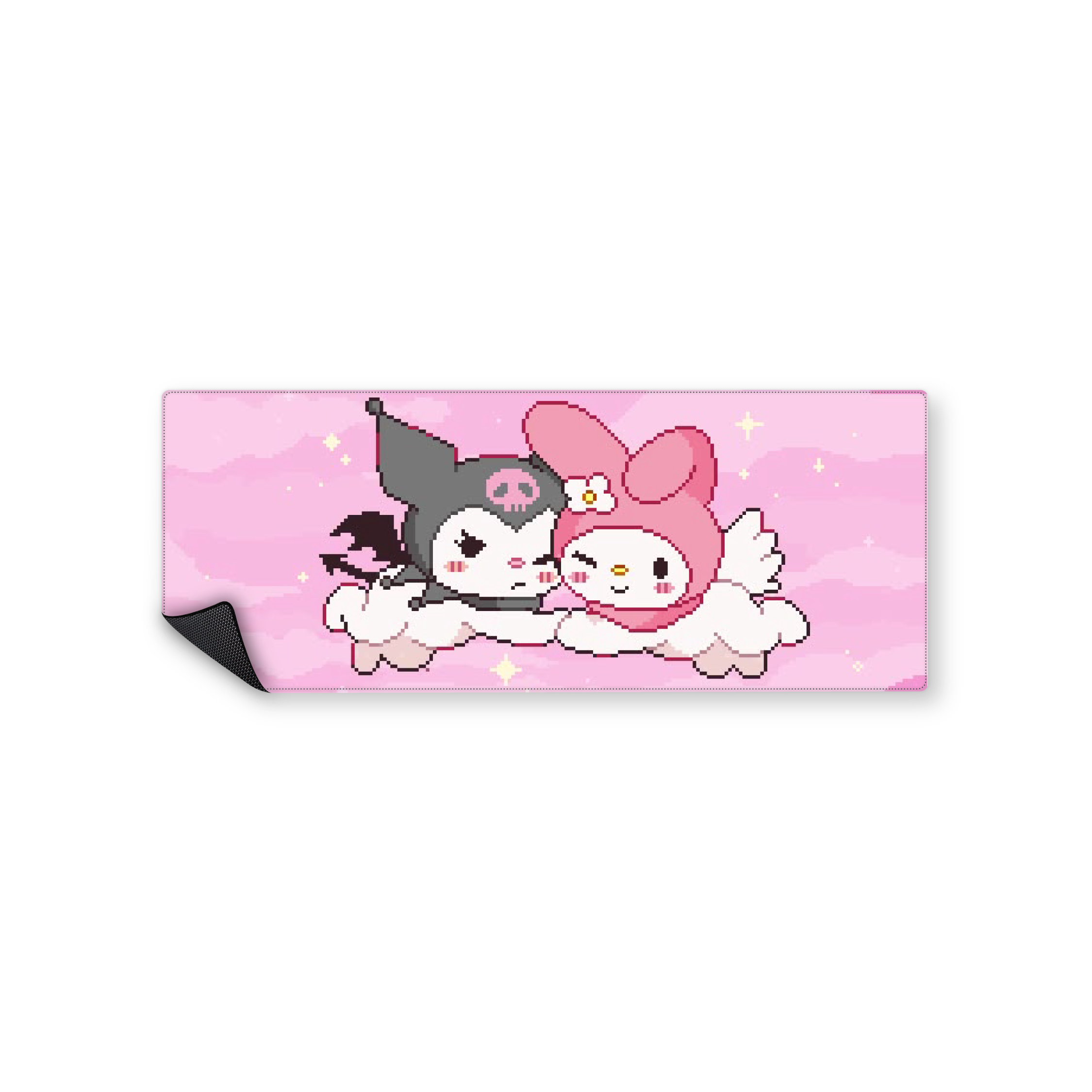 Mousepad Kuromi y My melody 82x32 Classic | PERSONALIZADO