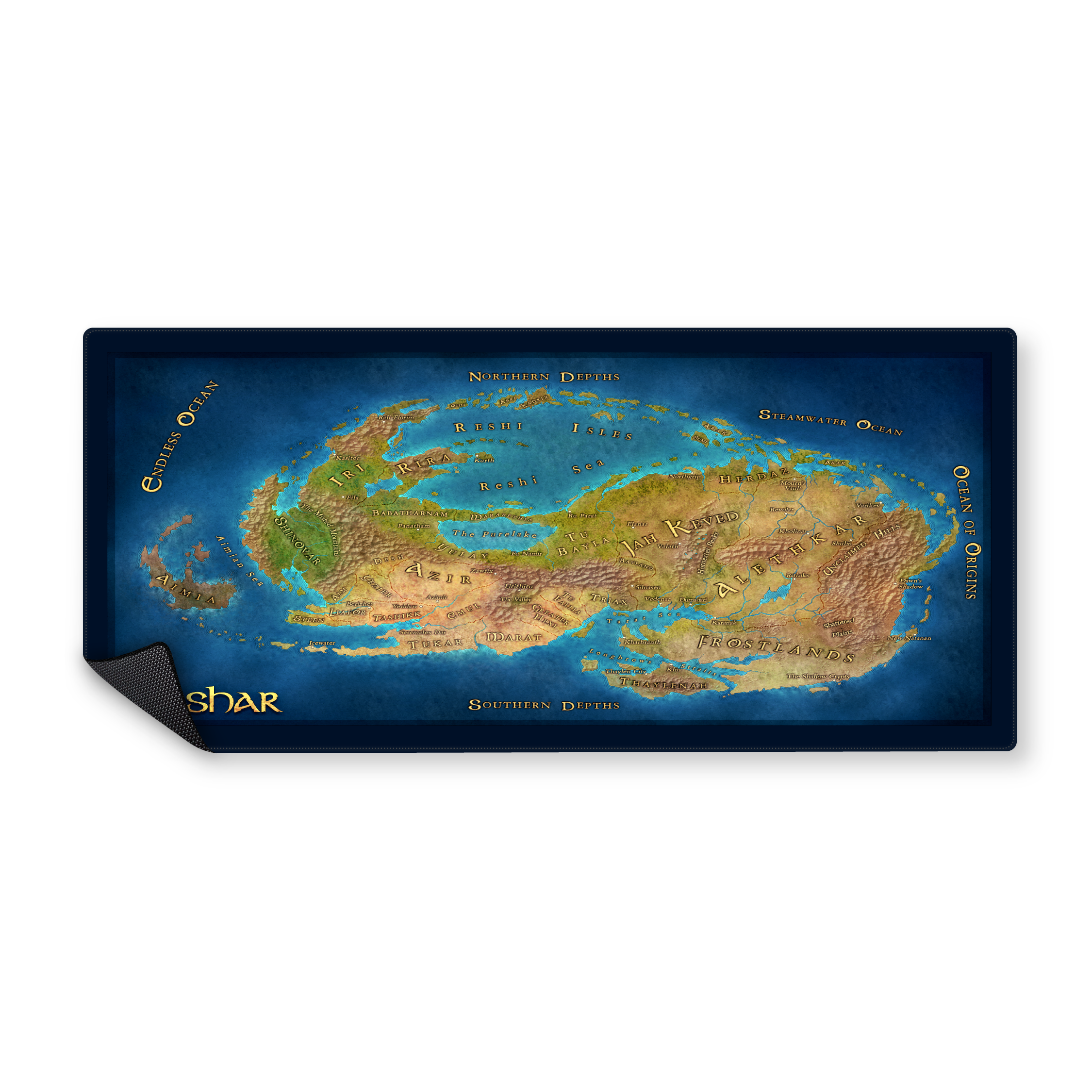 Mousepad Mapa de Roshar 90x40 PRO | PERSONALIZADO