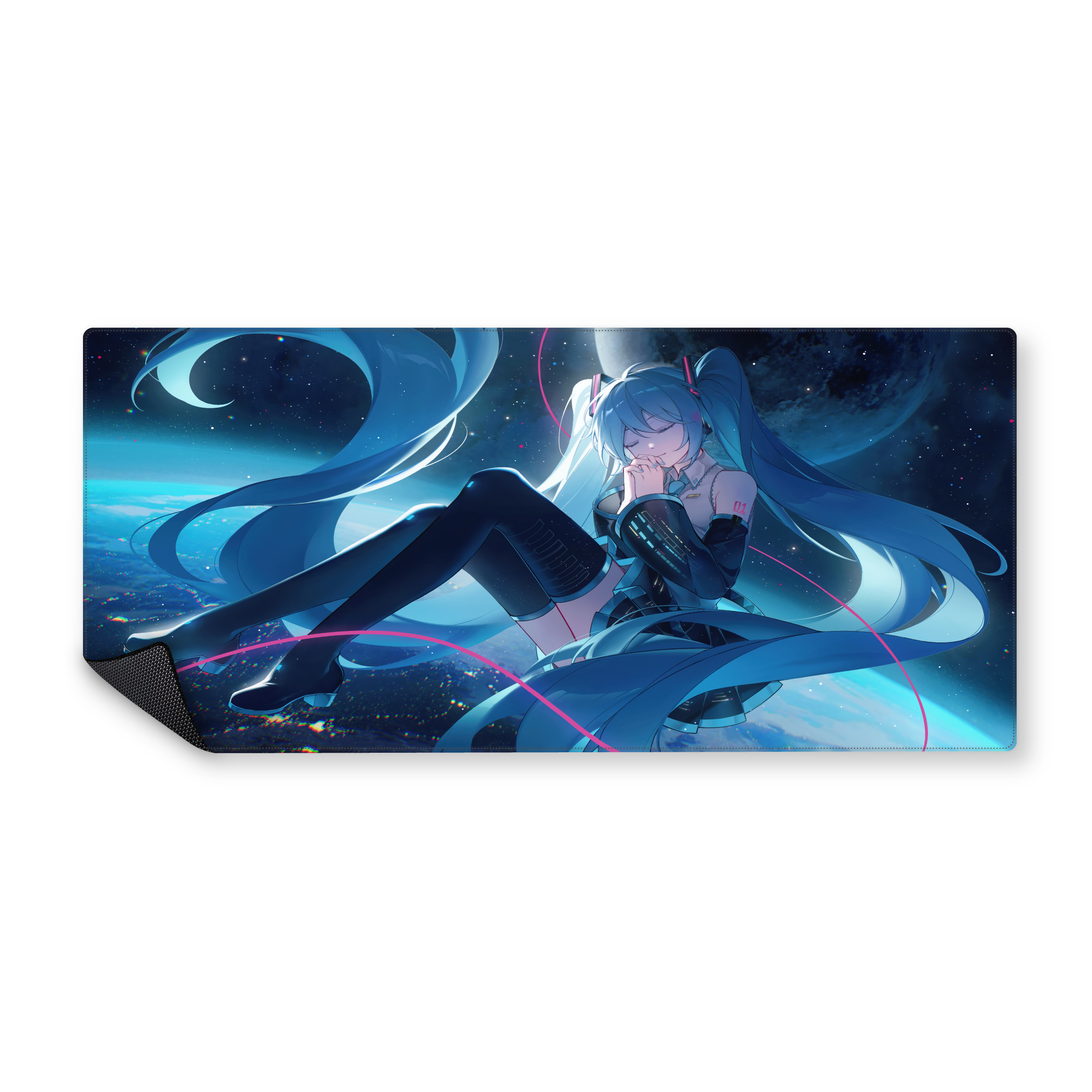 Mousepad Miku toda bonita en el espacio 90x40 Classic | PERSONALIZADO