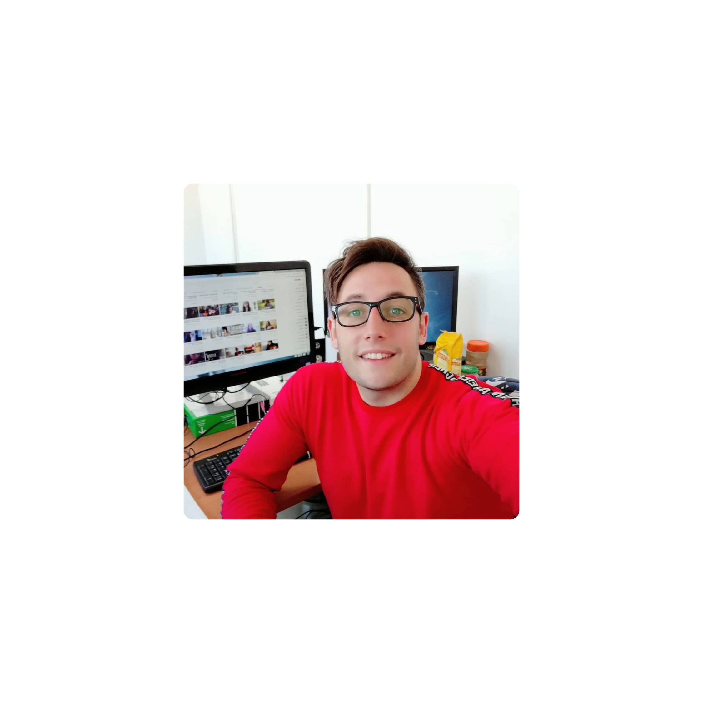 Mousepad Momito lindo 40x40 Classic | PERSONALIZADO