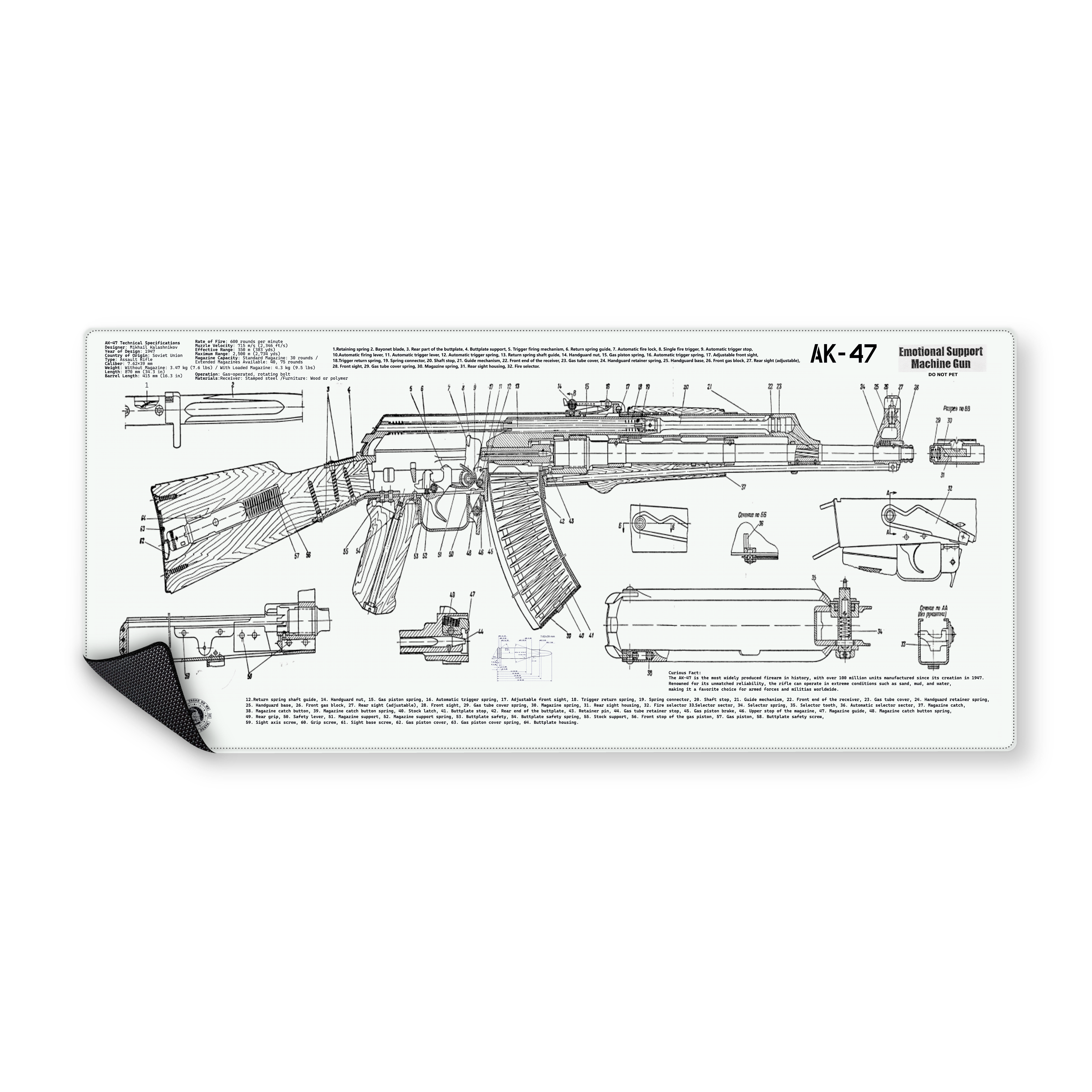 Mousepad AK-47 | MMGGAMERS