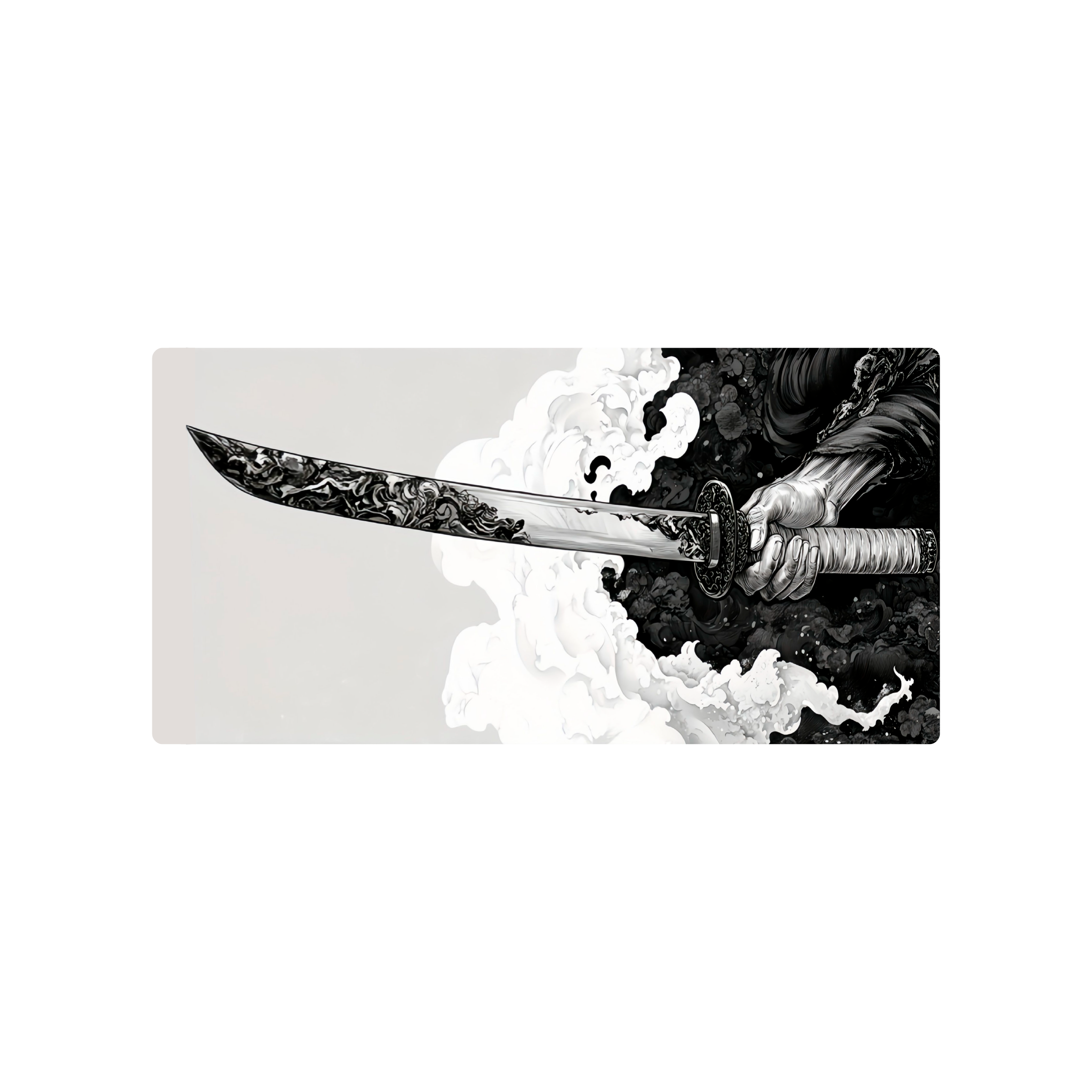 Mousepad Samurai con katana 120x60 Classic | PERSONALIZADO