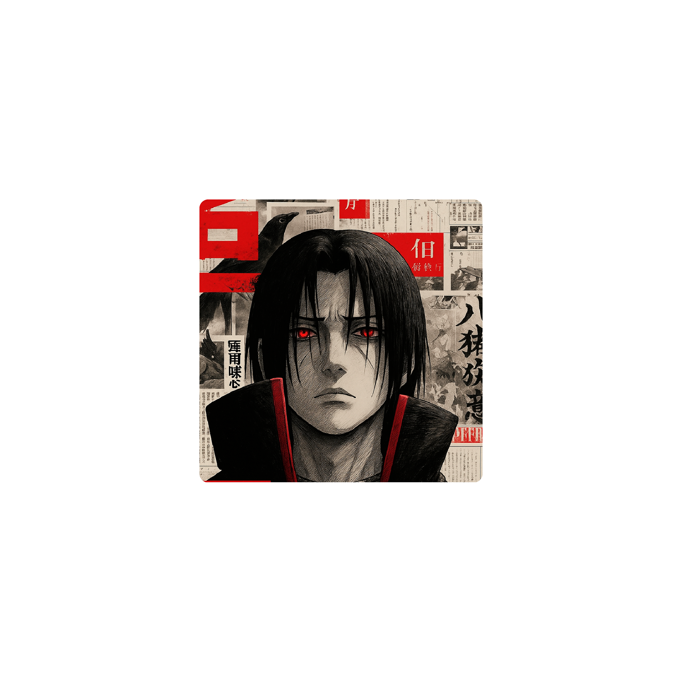 Mousepad Itachi 35x35 PRO | PERSONALIZADO