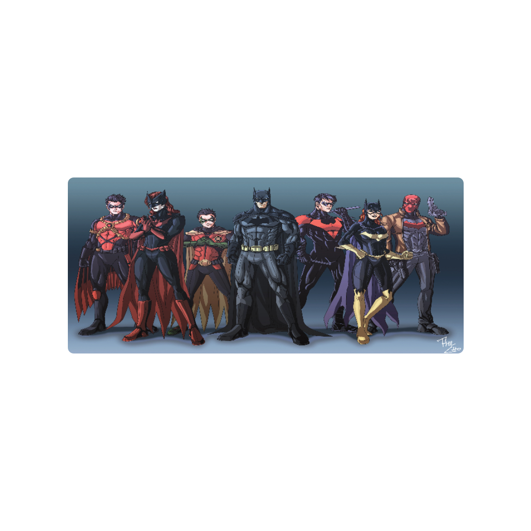 Mockup Mousepad bat family 90x40 Classic | PERSONALIZADO
