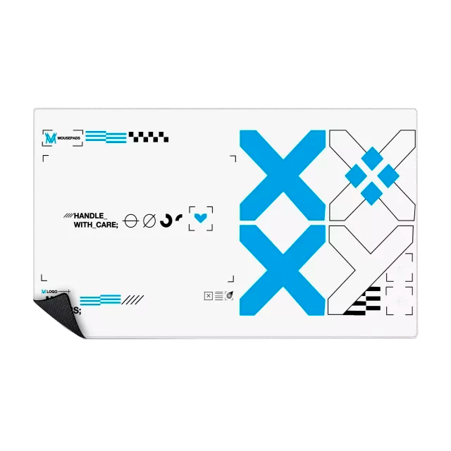 Mousepad X Branco | MMGGAMERS