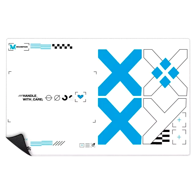 Mousepad X Branco | MMGGAMERS
