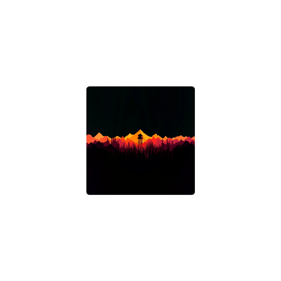 Mockup Mousepad Firewatch logo 30x30 PRO | PERSONALIZADO