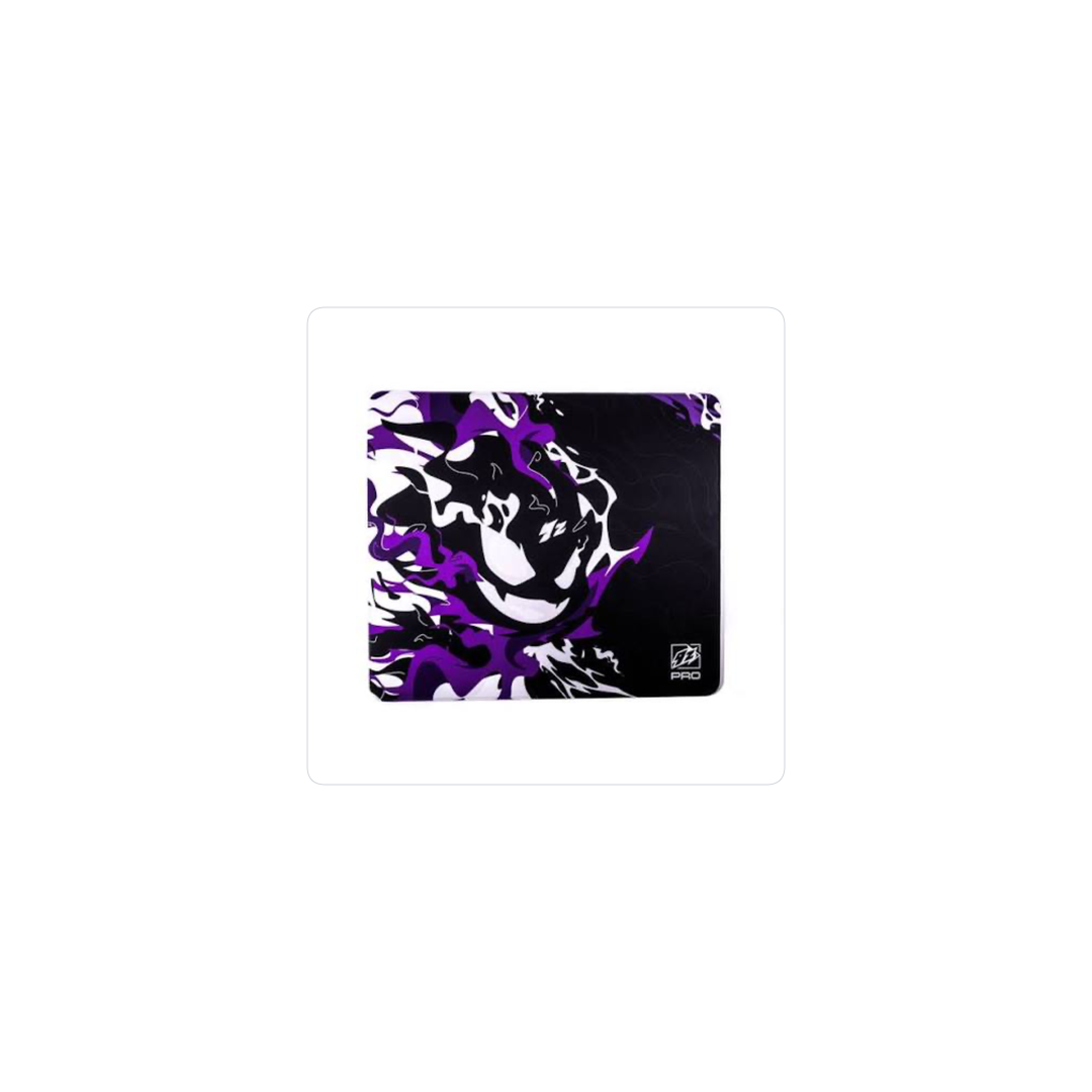 Peluche violeta y blanco