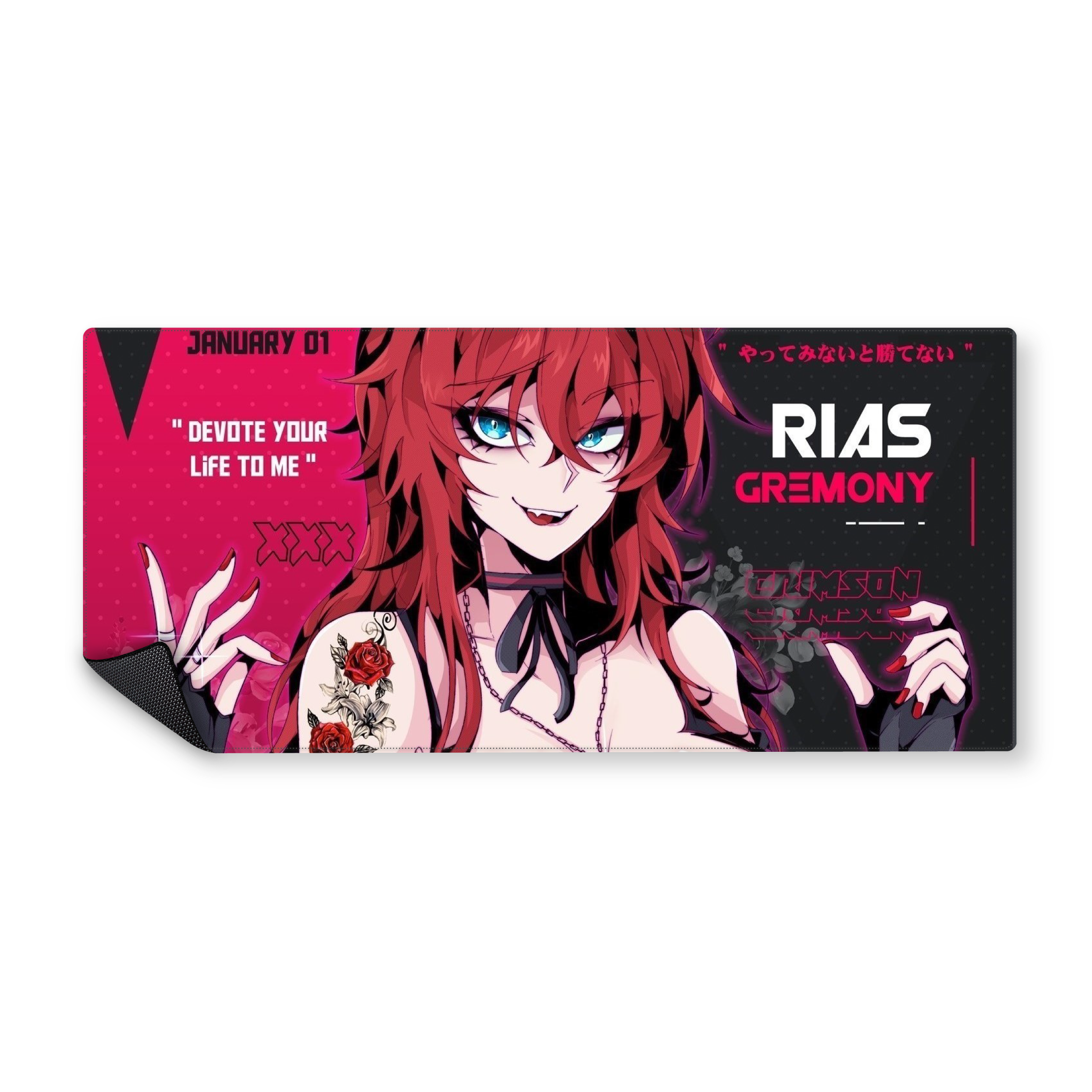 Mousepad rias gremory diabla 90x40 Classic | PERSONALIZADO