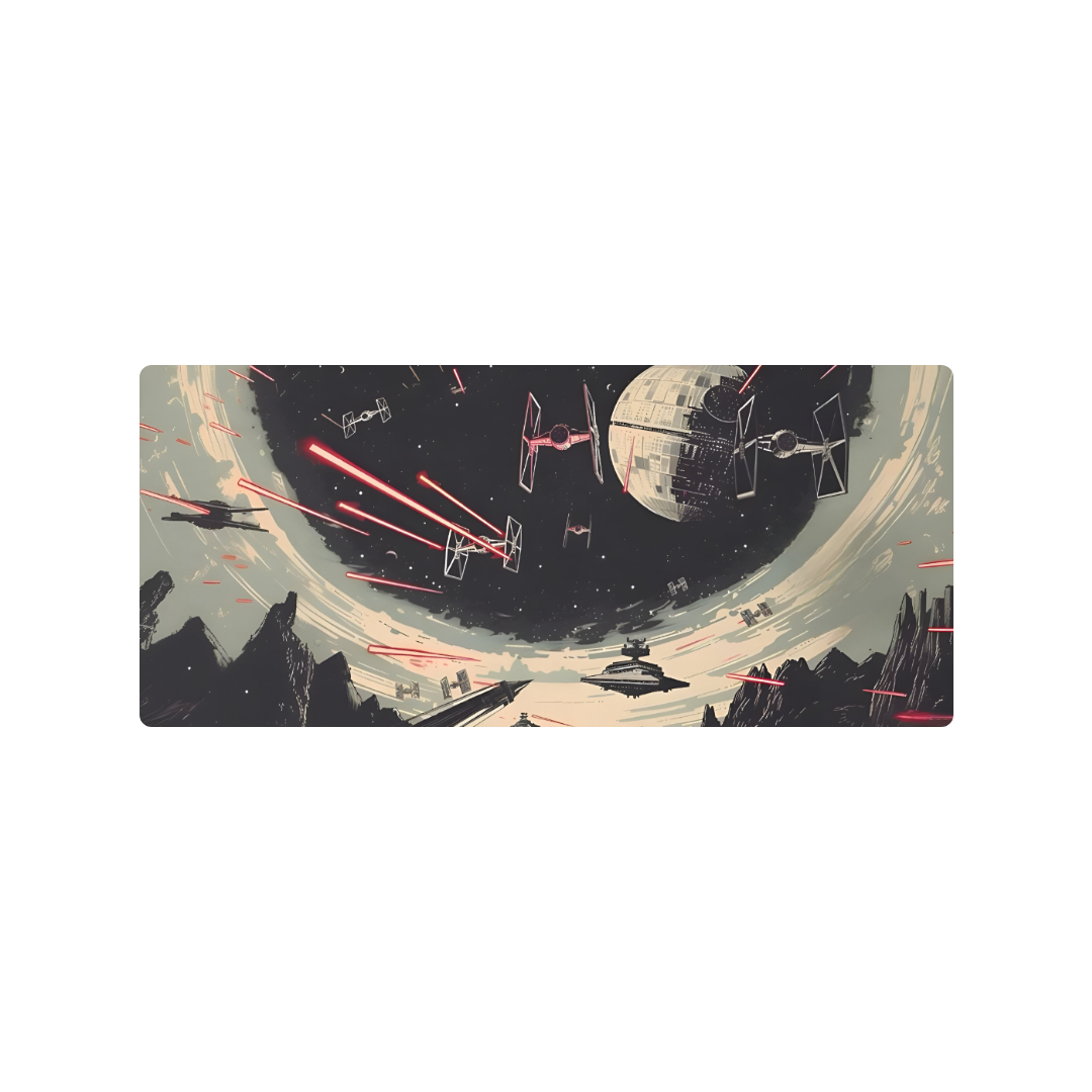 Mockup Mousepad Star Wars Minimalista 90x40 Classic | PERSONALIZADO