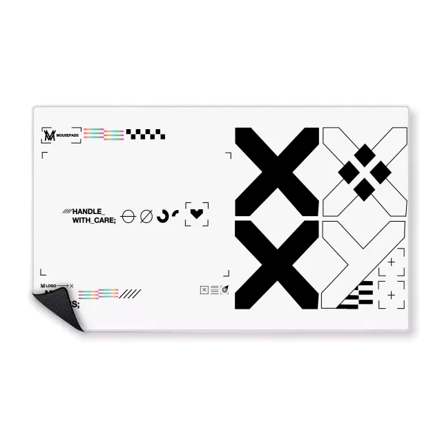 Mousepad X Branco | MMGGAMERS