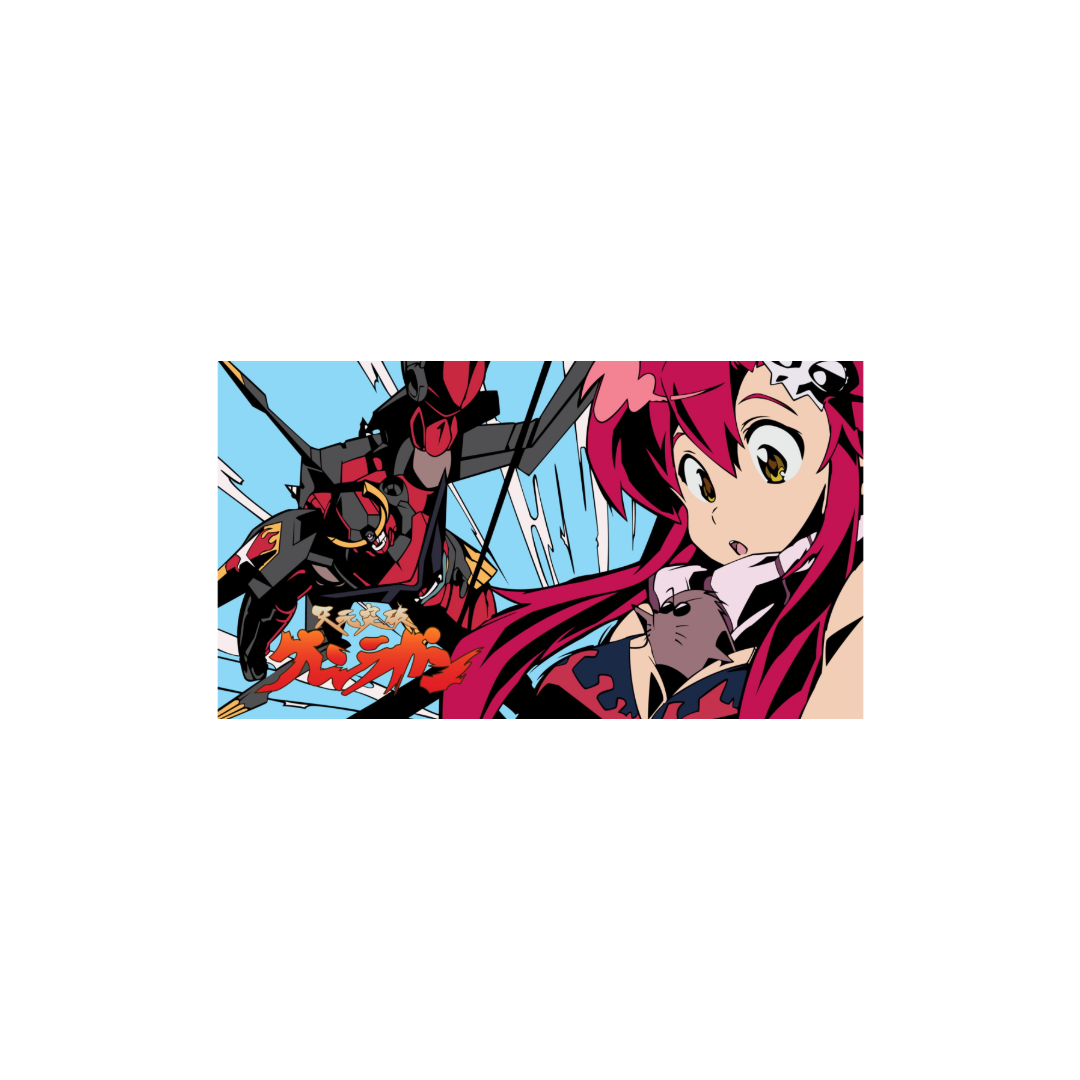 Mockup Mousepad Yoko Gurren Lagann 90x40 PRO | PERSONALIZADO