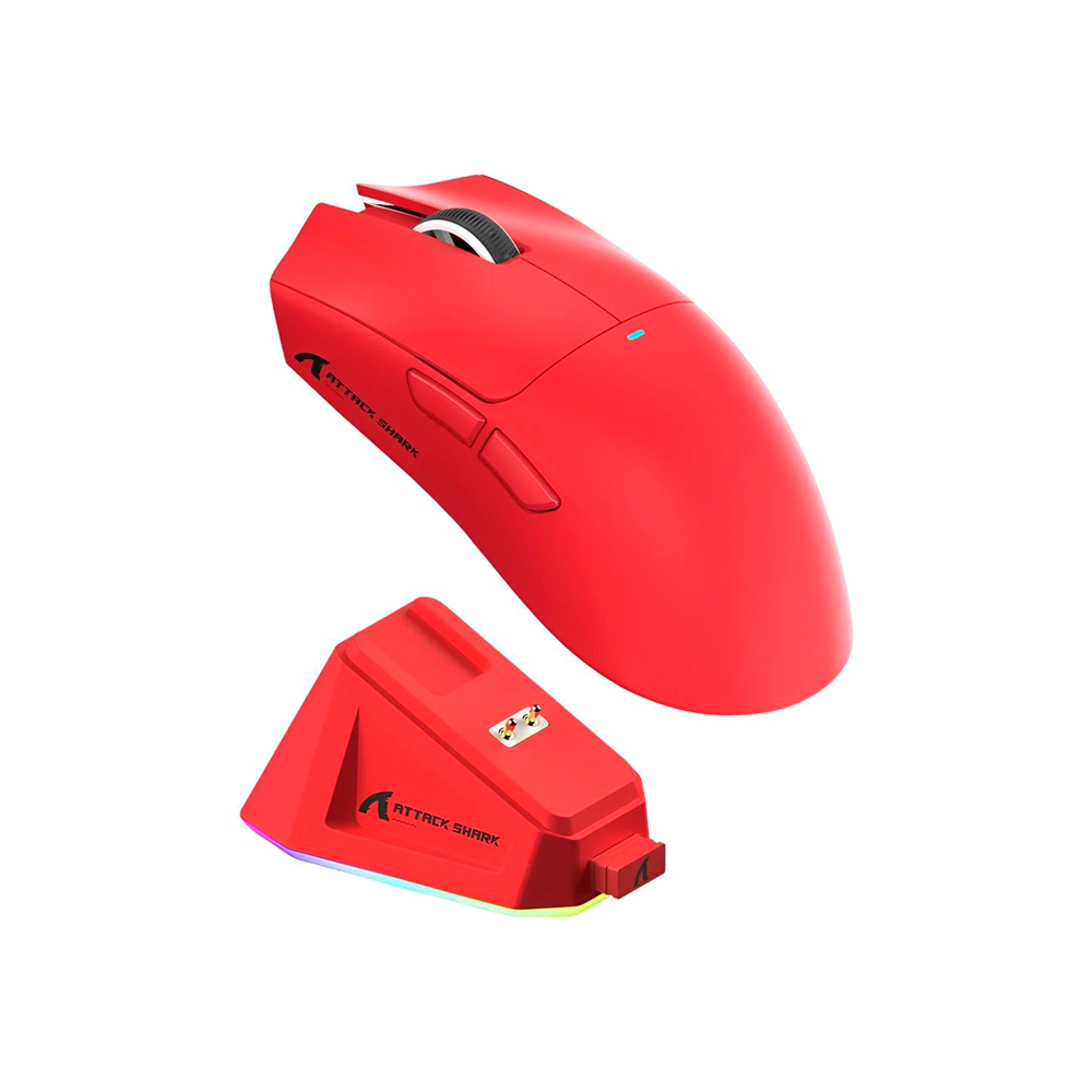 Mouse Attack Shark X11, sem fio, USB-C, Bluetooth, base RGB, 22000 DPI | MgM IMP