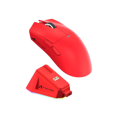 Mouse Attack Shark X11, sem fio, USB-C, Bluetooth, base RGB, 22000 DPI | MgM IMP