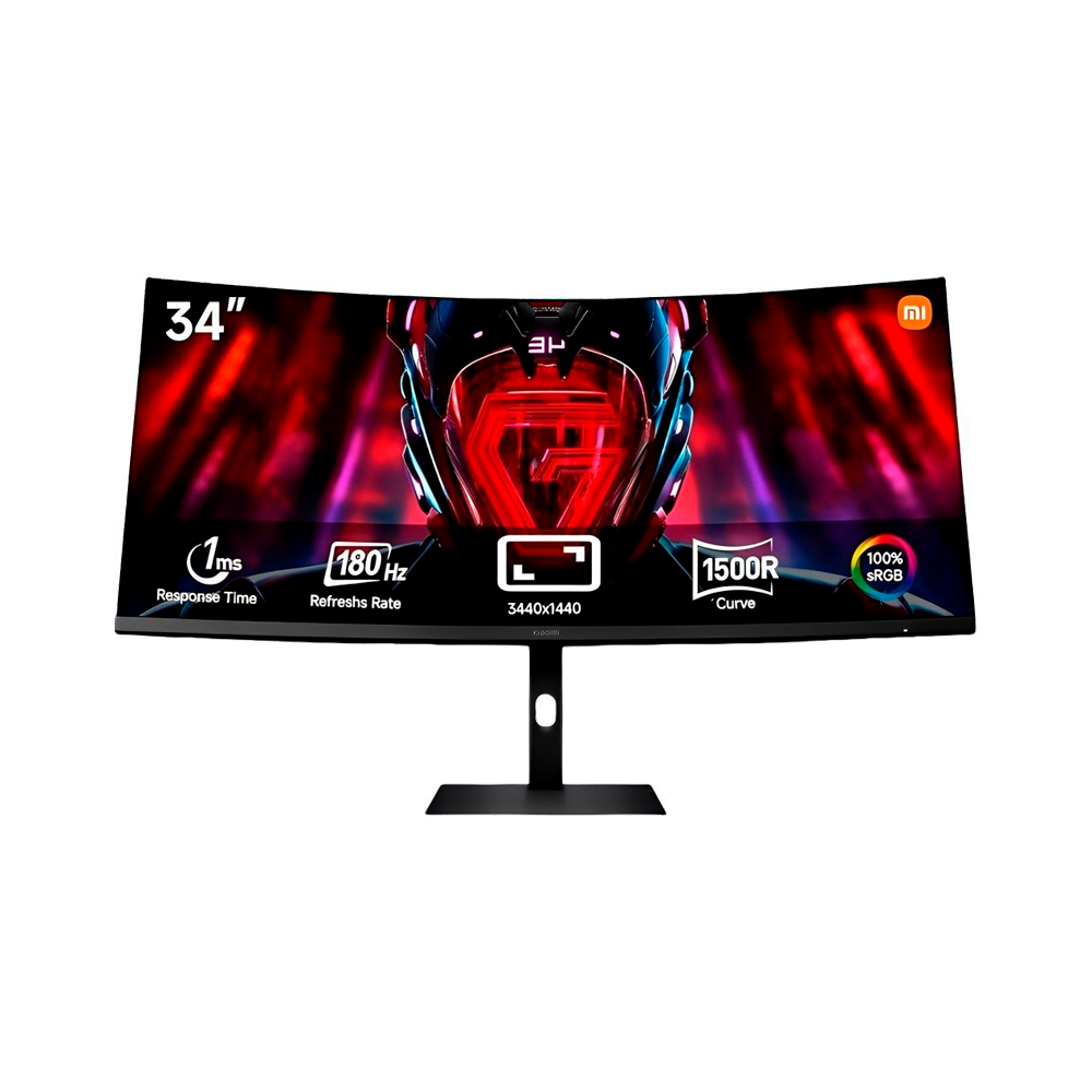 Monitor Gamer Curvo Xiaomi UltraWide G34WQI C34WQBA 34" UWQHD 185 Hz / 1 ms | MgM IMP