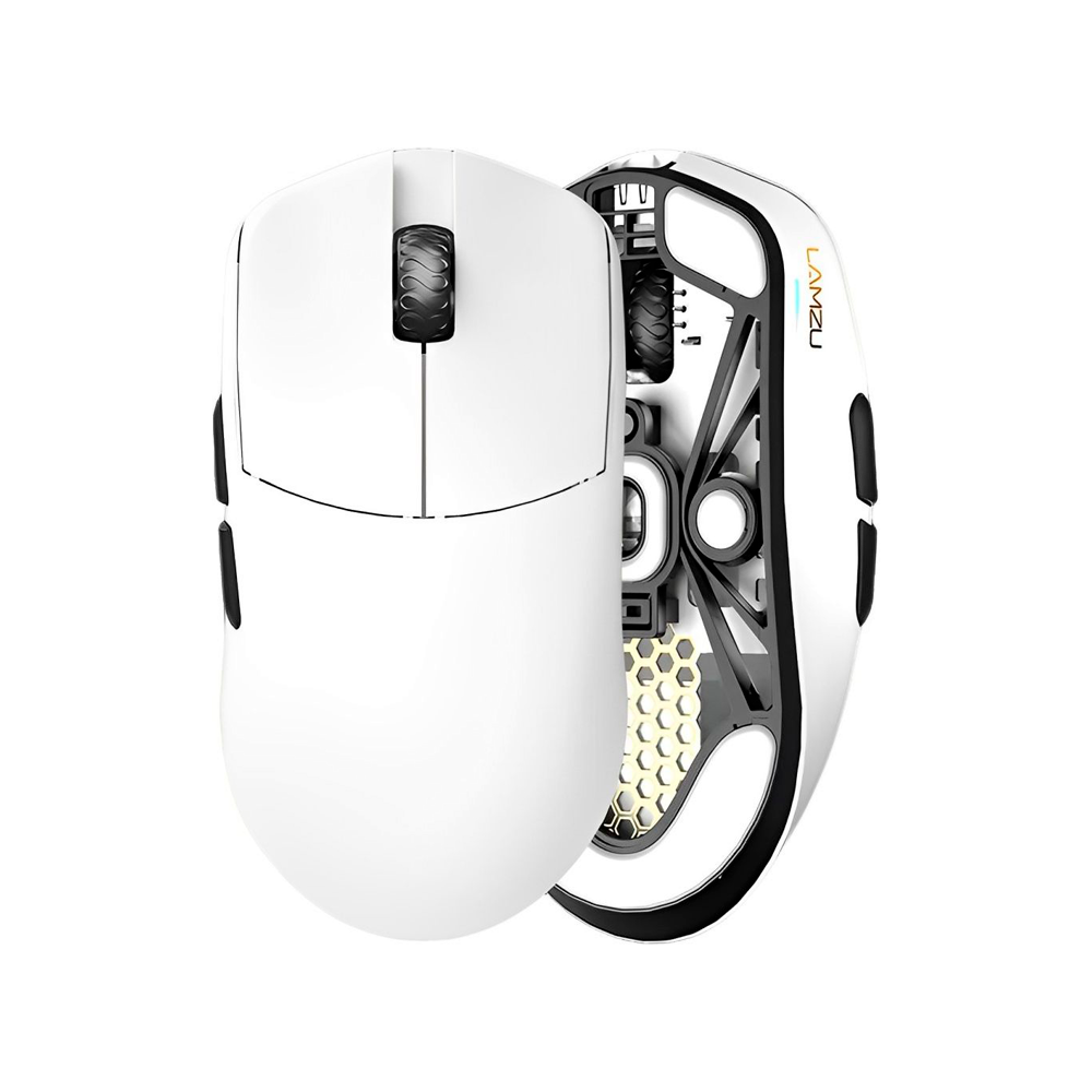 Mouse sem fio para jogos Lamzu Maya 45G + Dongle Atlantis 4K - Branco | MgM IMP