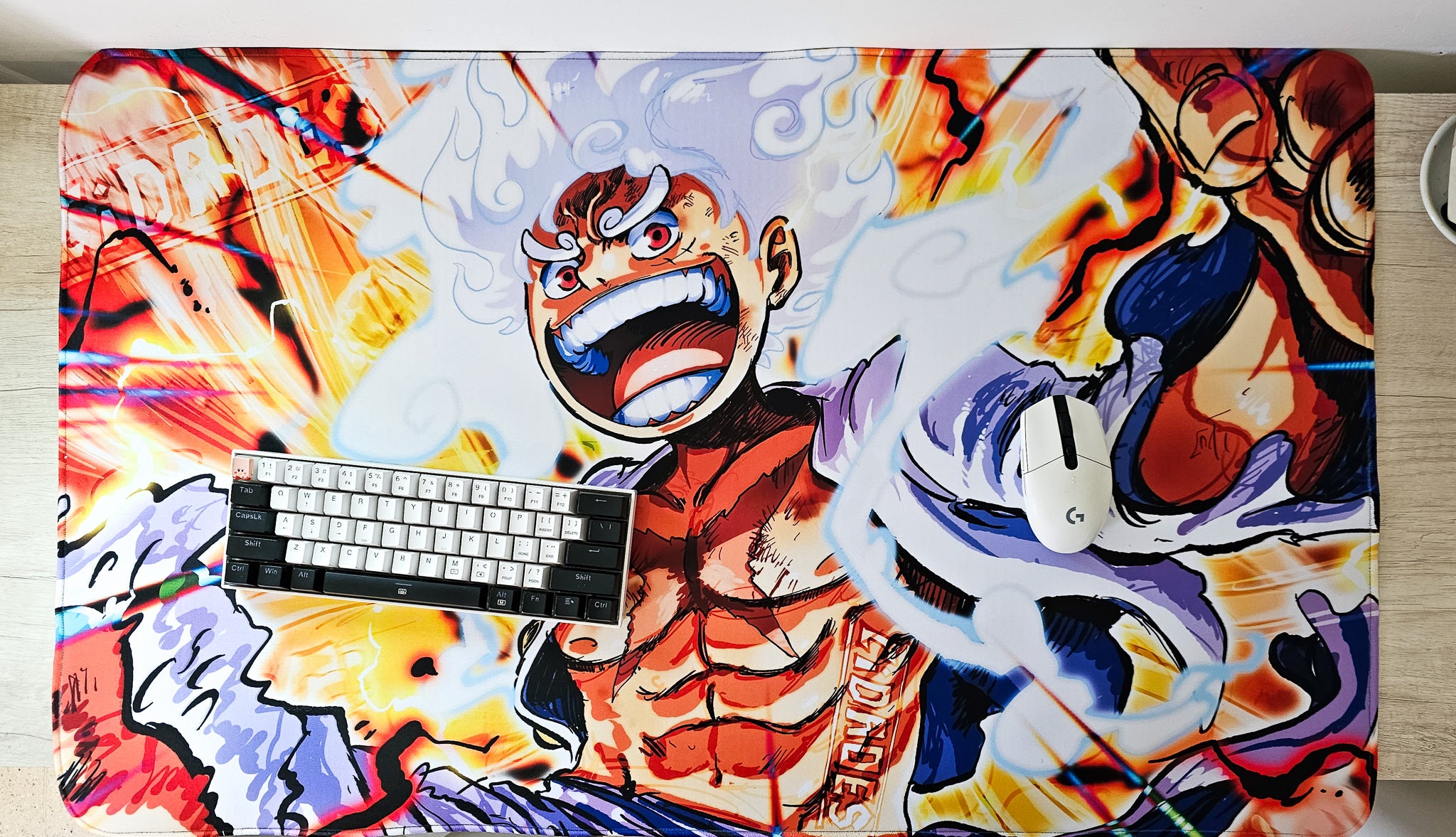 Mousepad Luffy Gear 5 | MGMGAMERS