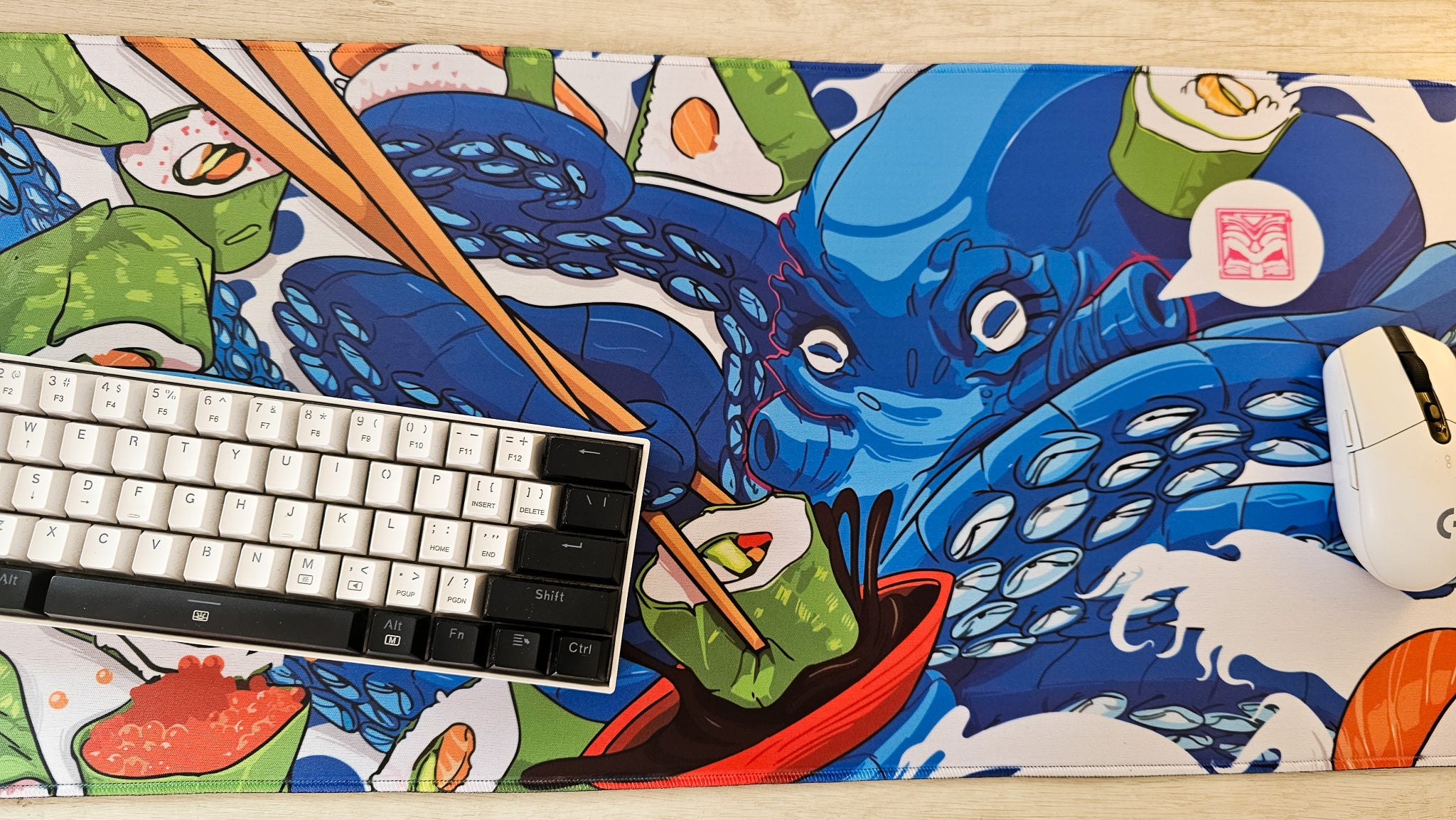 Mousepad Sushi Kraken | MGMGAMERS