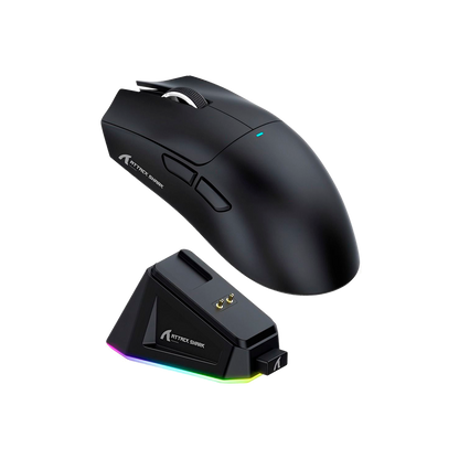 Mouse Attack Shark X11, sem fio, USB-C, Bluetooth, base RGB, 22000 DPI | MgM IMP