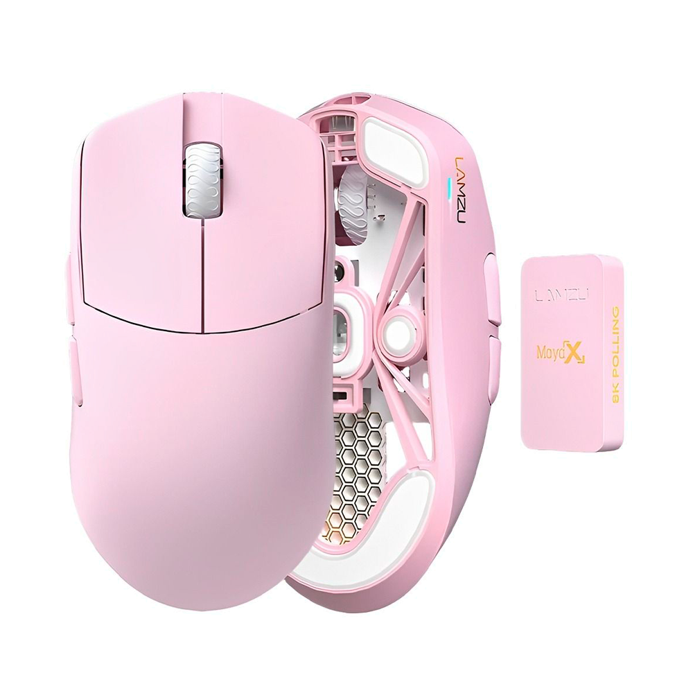 Mouse sem fio para jogos Lamzu Maya 45G + Dongle Atlantis 4K - Branco | MgM IMP