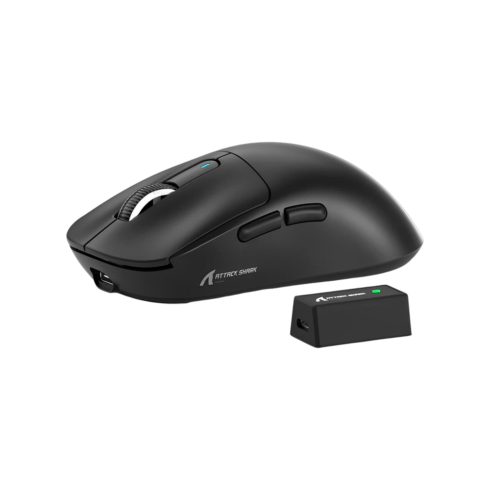 Mouse Attack Shark X11, sem fio, USB-C, Bluetooth, base RGB, 22000 DPI | MgM IMP