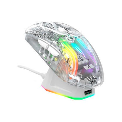 Mouse Attack Shark X11, sem fio, USB-C, Bluetooth, base RGB, 22000 DPI | MgM IMP