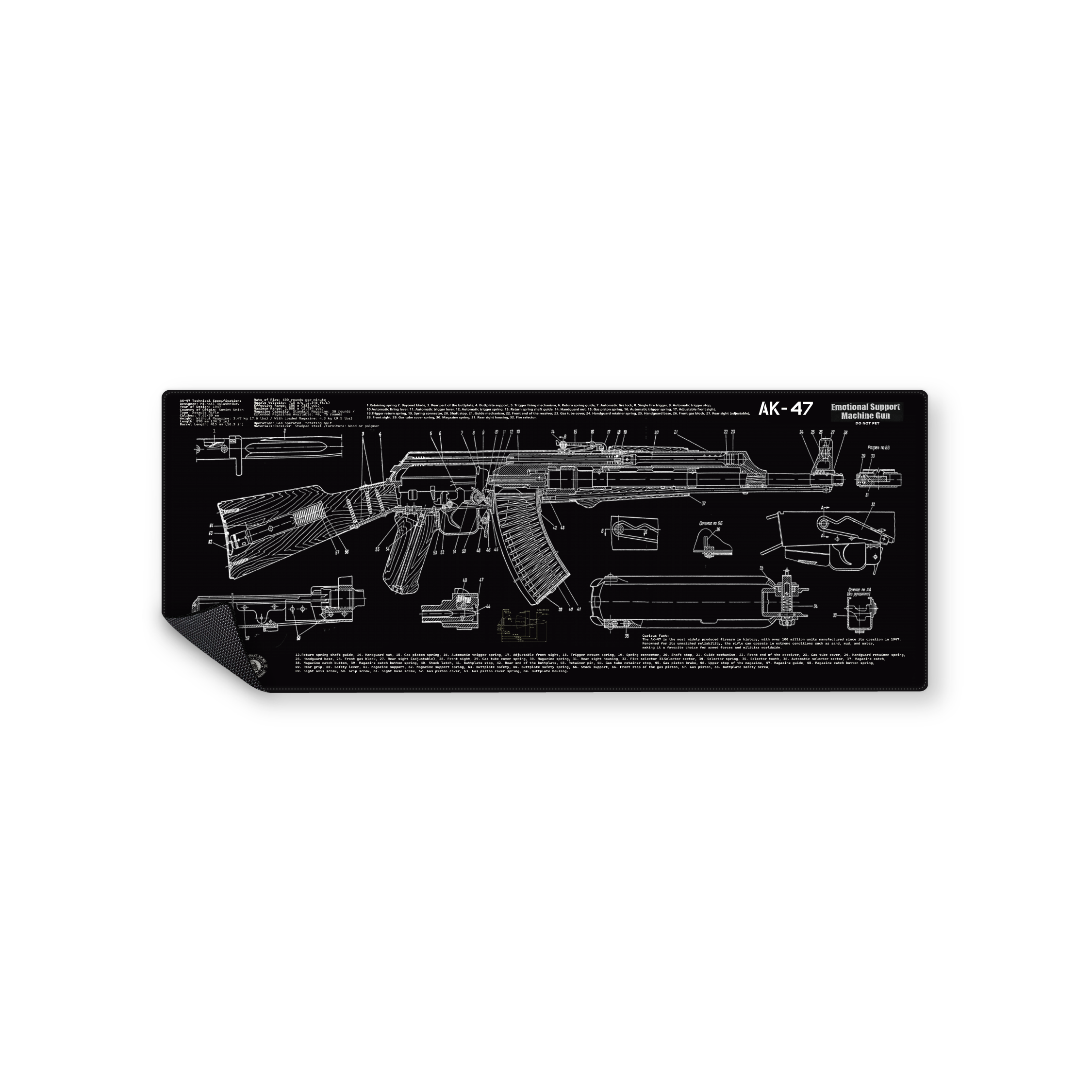 Mousepad AK-47 82x32 PRO | PERSONALIZADO