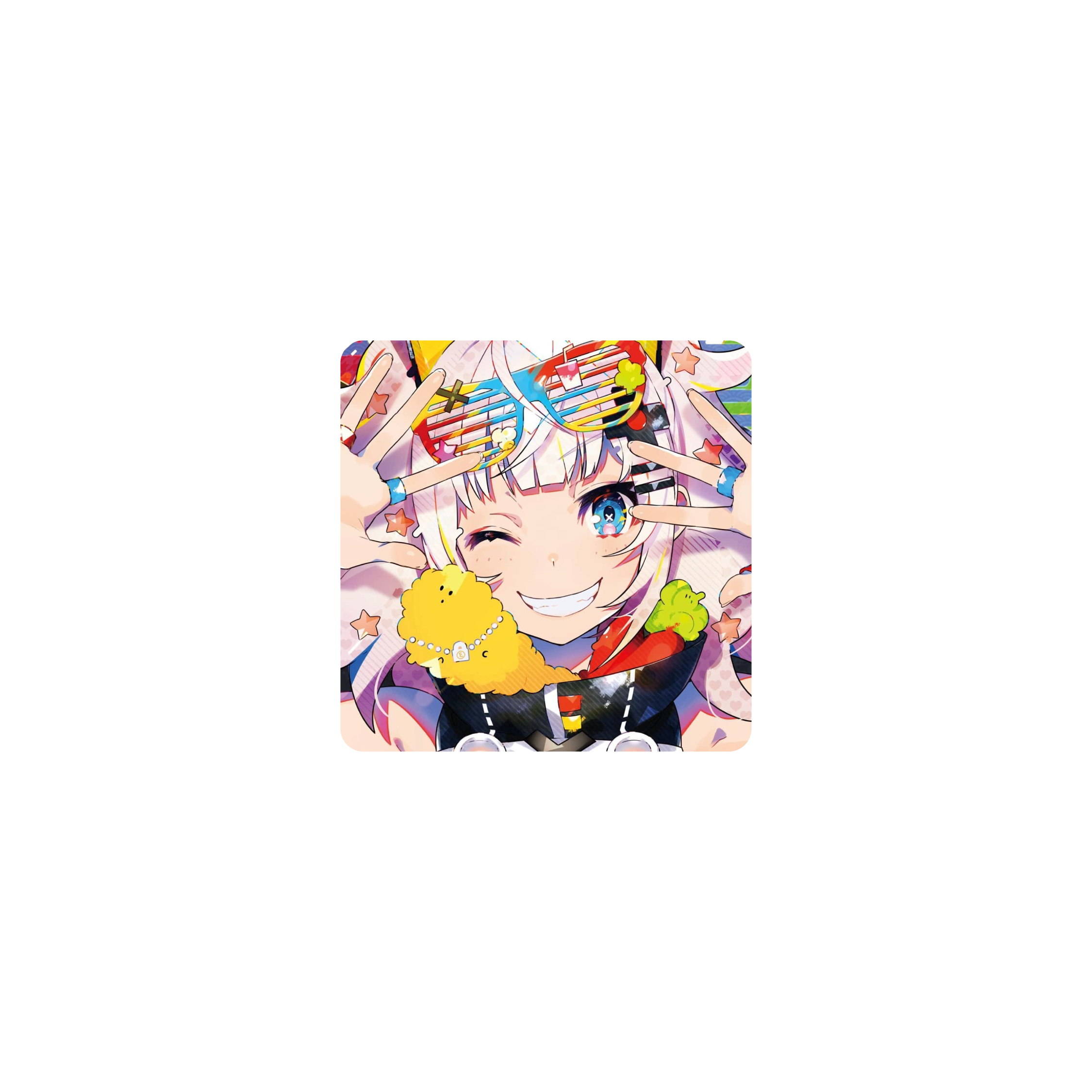 Mousepad Anime girl dsg 25x25 PRO | PERSONALIZADO